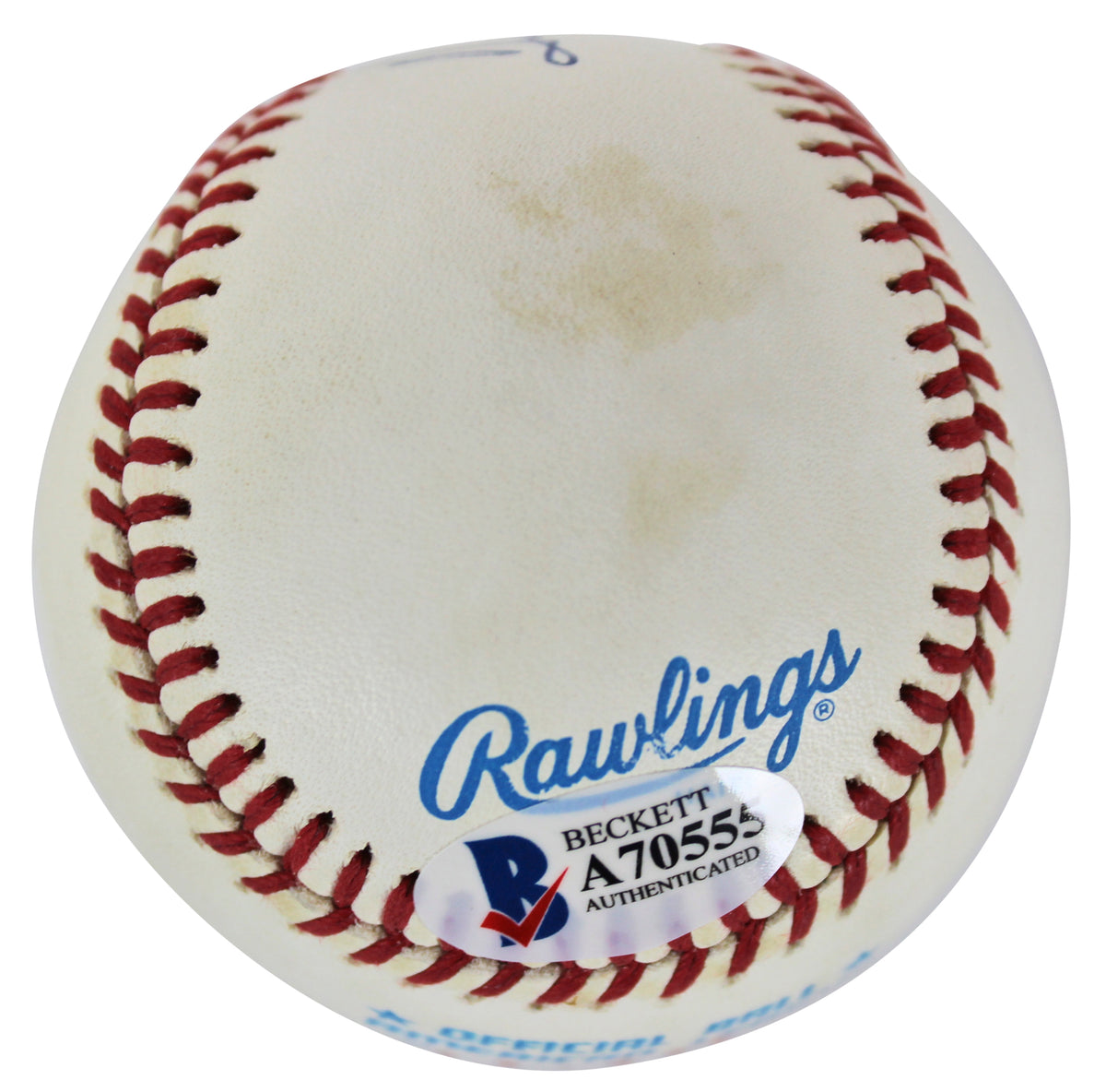 Red Sox Ted Williams Authentic Signed Bobby Brown Oal Baseball BAS #A70555