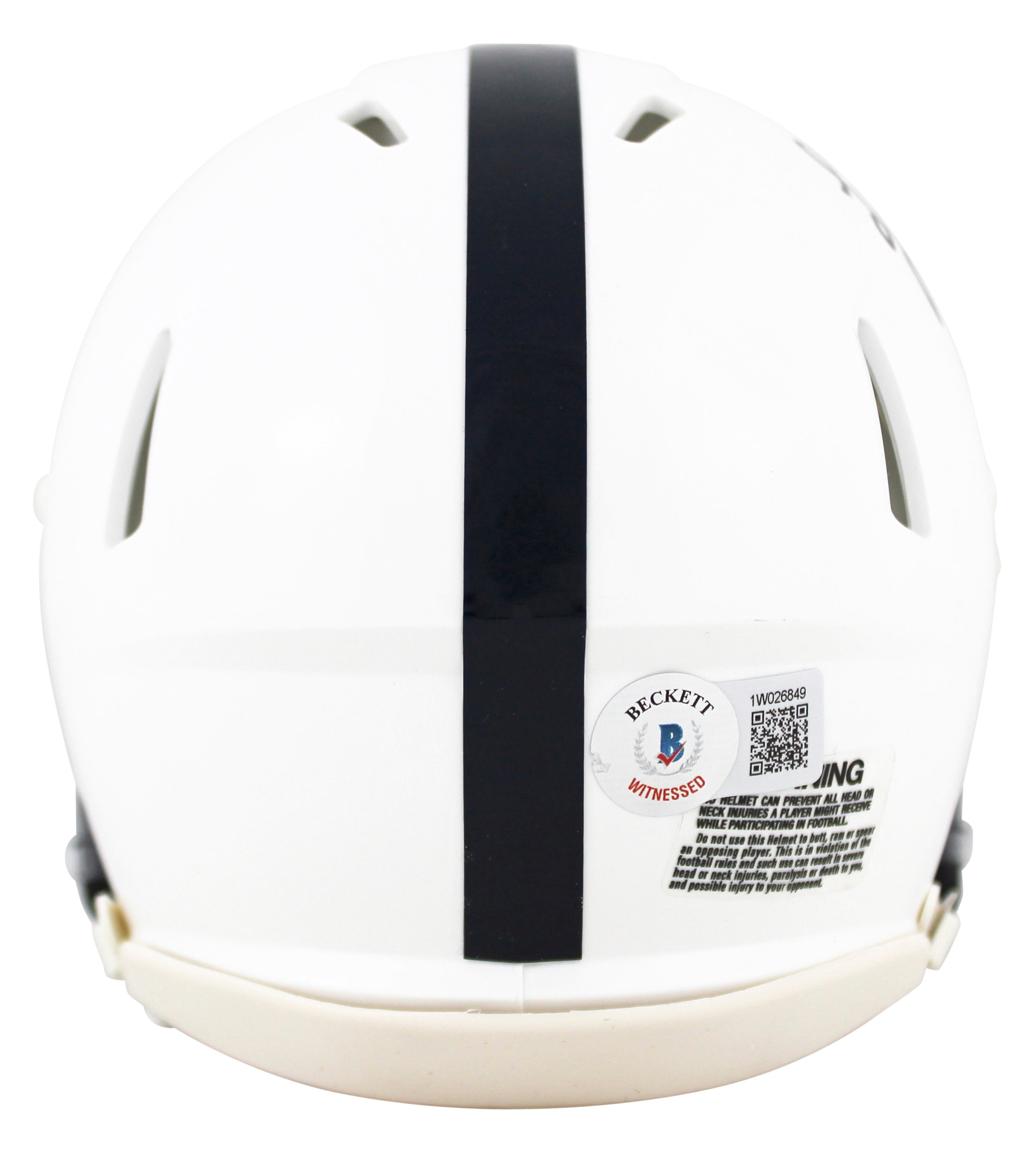 Penn State Lenny Moore "We Are" Authentic Signed Speed Mini Helmet BAS Witnessed