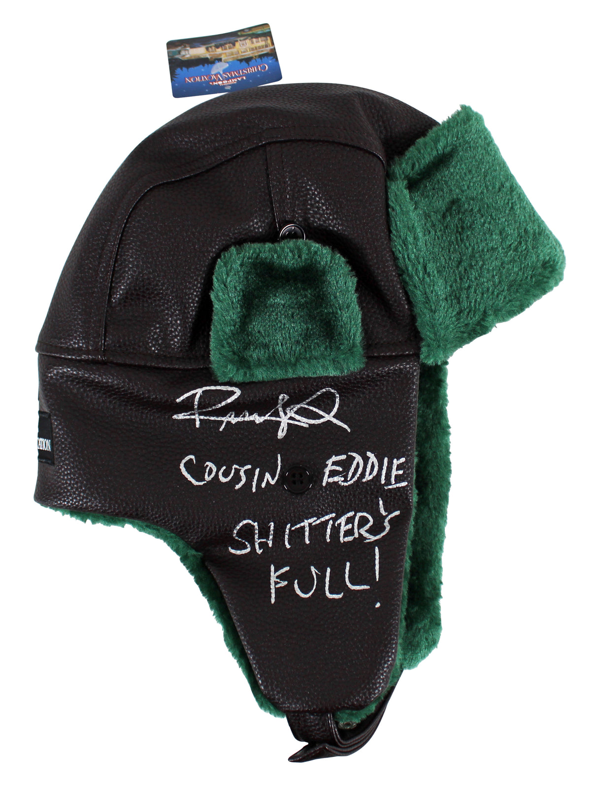 Randy Quaid Christmas Vacation "2x Insc" Authentic Signed Hat Autographed BAS