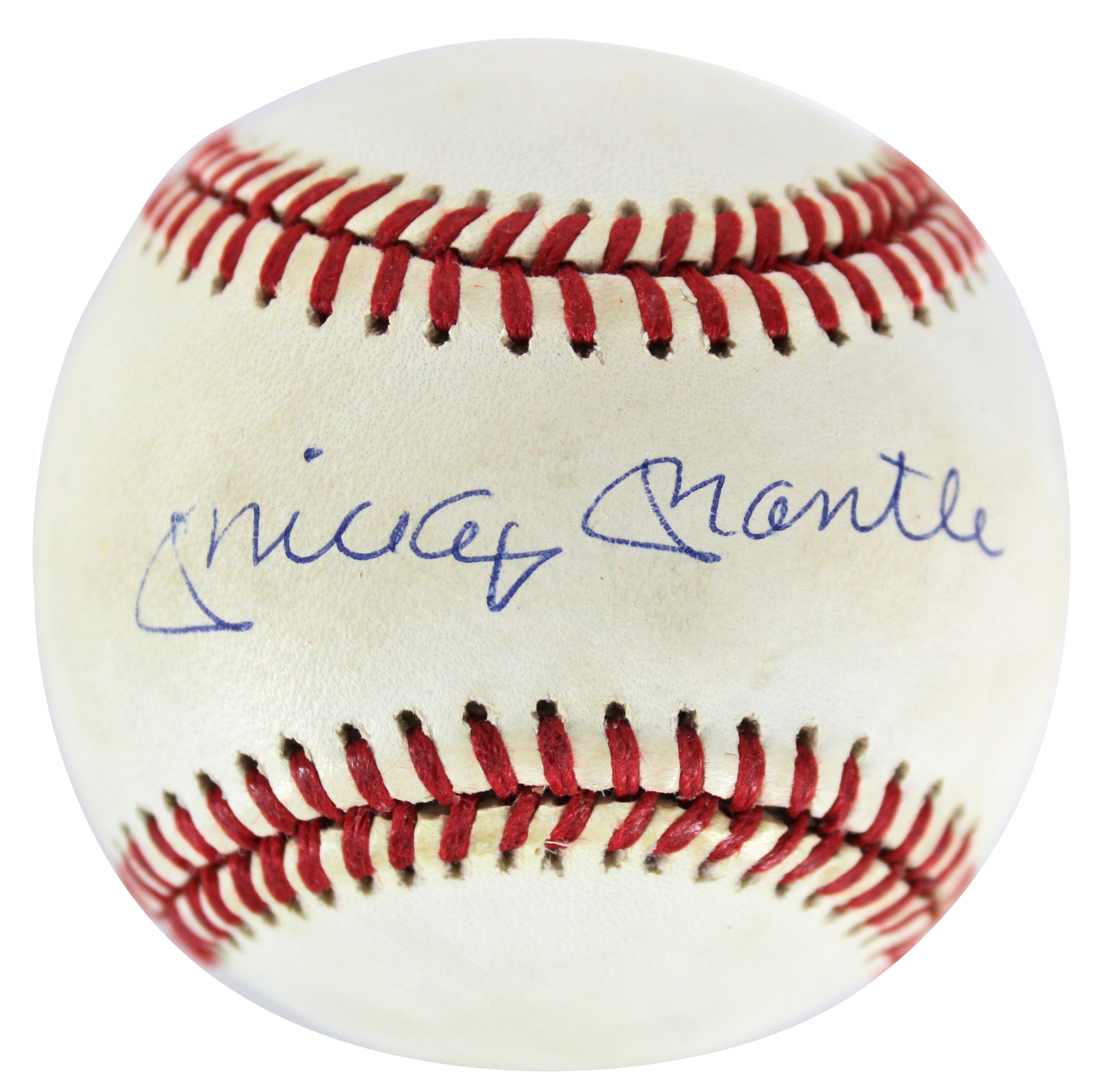 Yankees Mickey Mantle Authentic Signed Bobby Brown Oal Baseball BAS #A70558