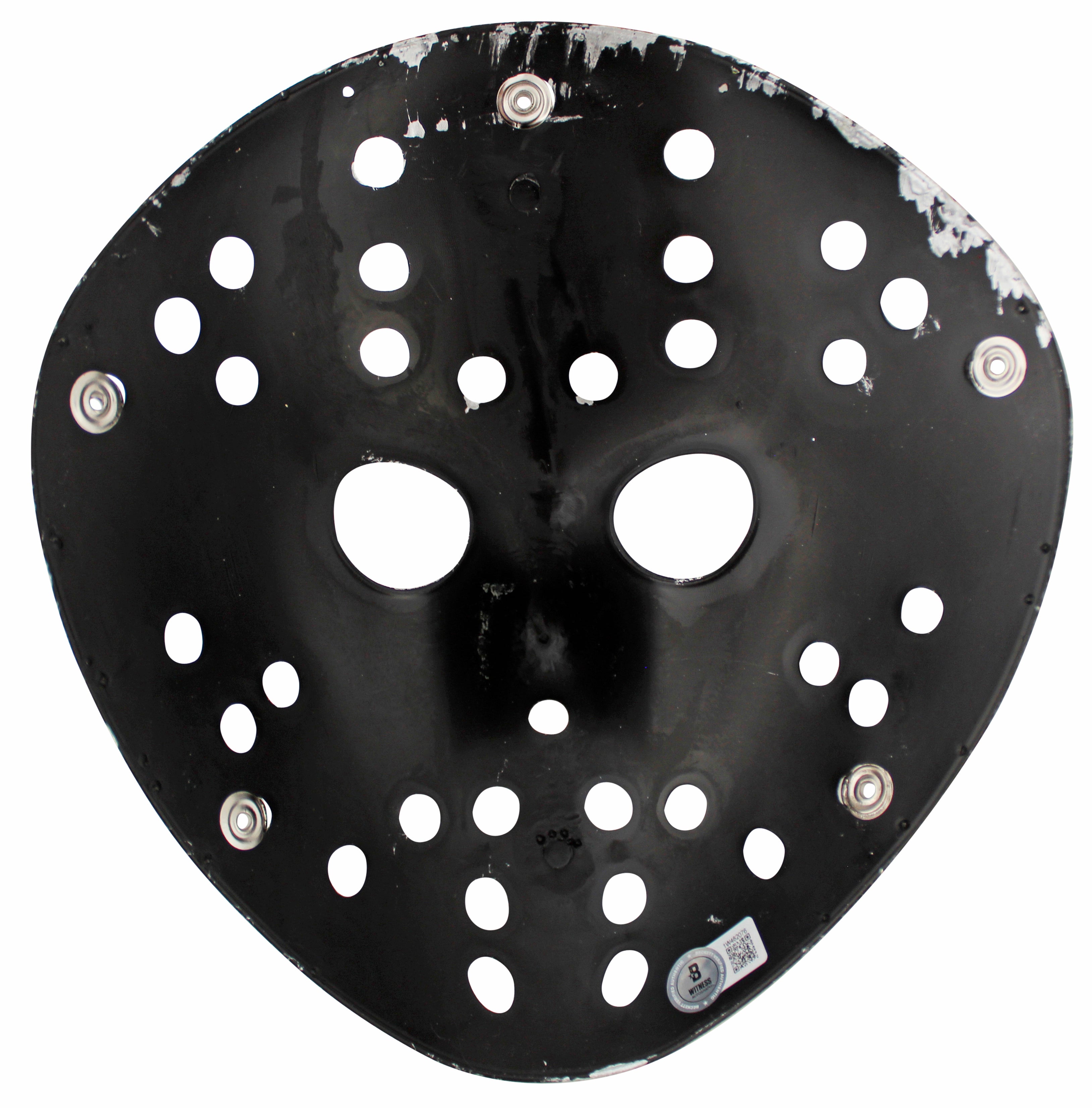 Ari Lehman Friday The 13th "Jason 1" Signed Silver Mask w/ Red Sig BAS Witnessed