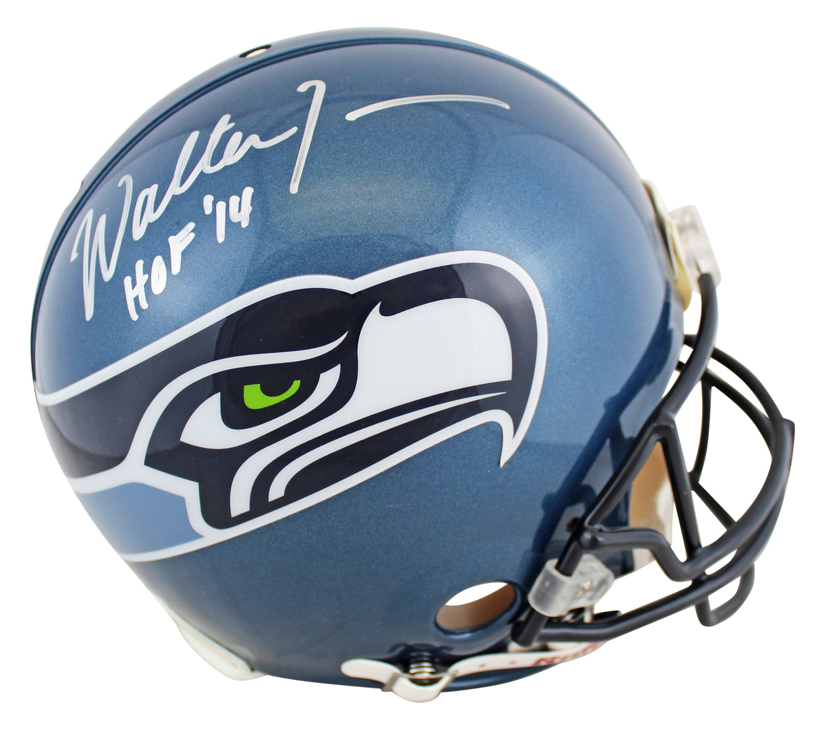 Seahawks Walter Jones "HOF 14" Signed Full Size Proline Helmet PSA/DNA #2N07144