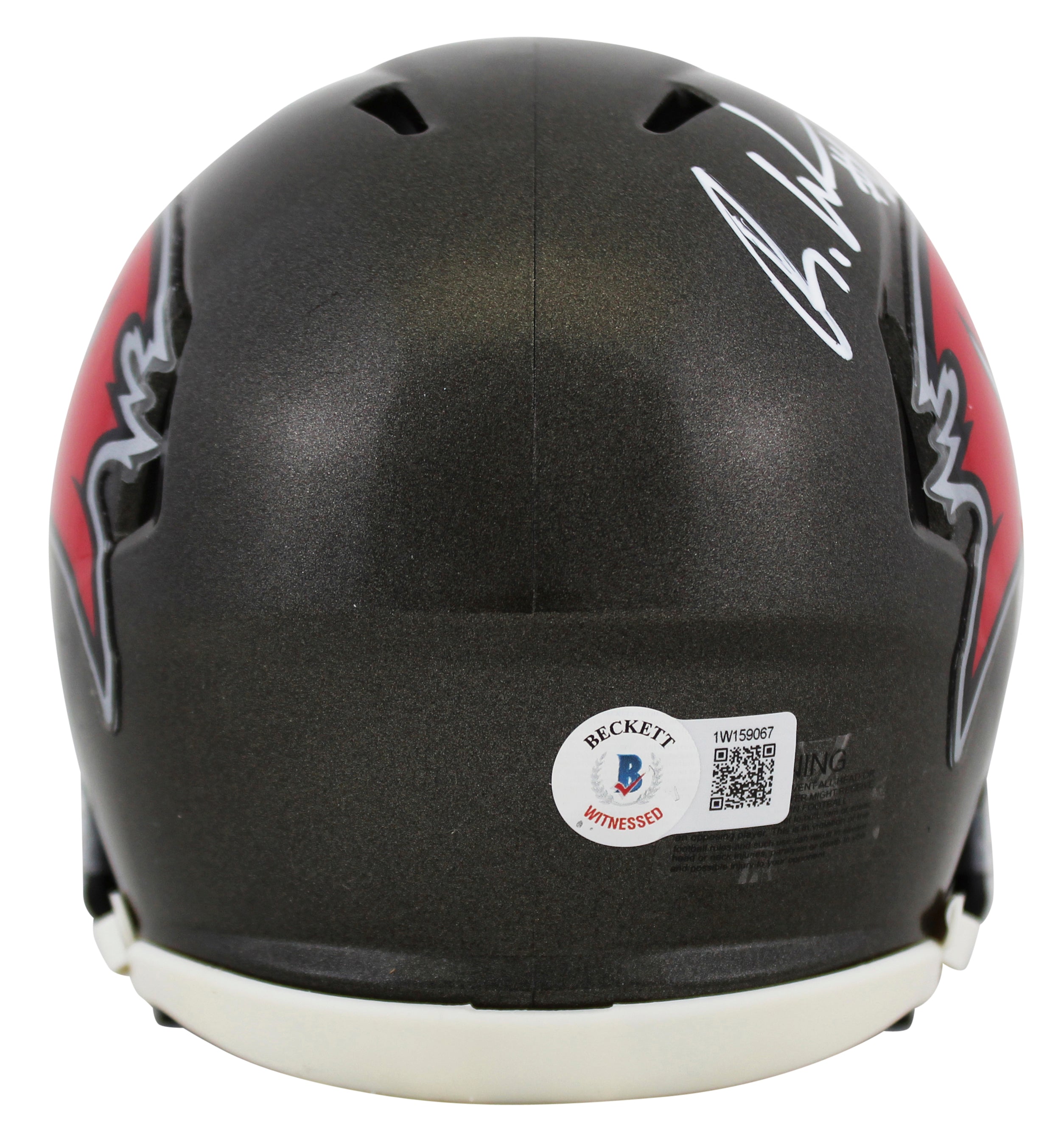 Buccaneers Rachaad White Authentic Signed Speed Mini Helmet BAS Witnessed
