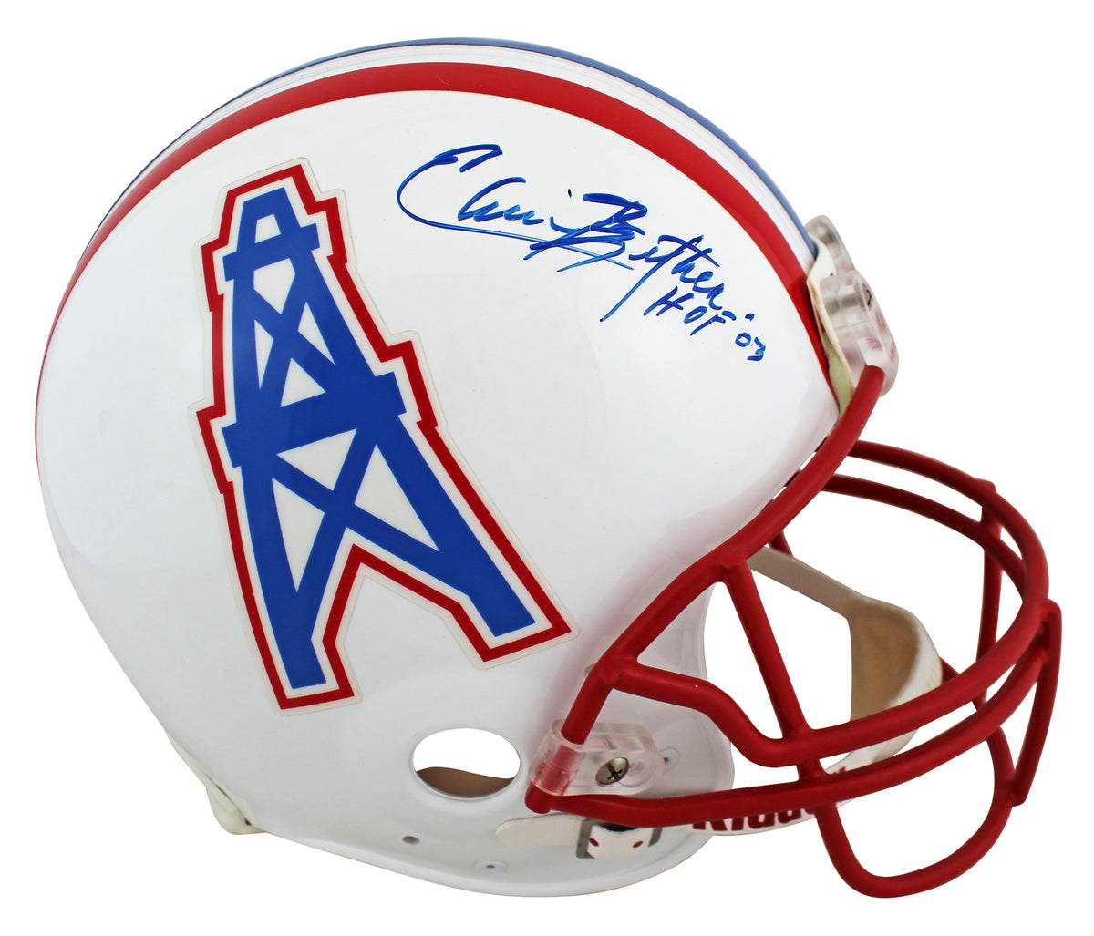 Oilers Elvin Bethea "HOF 03" Signed Full Size Proline Helmet PSA/DNA #N91909