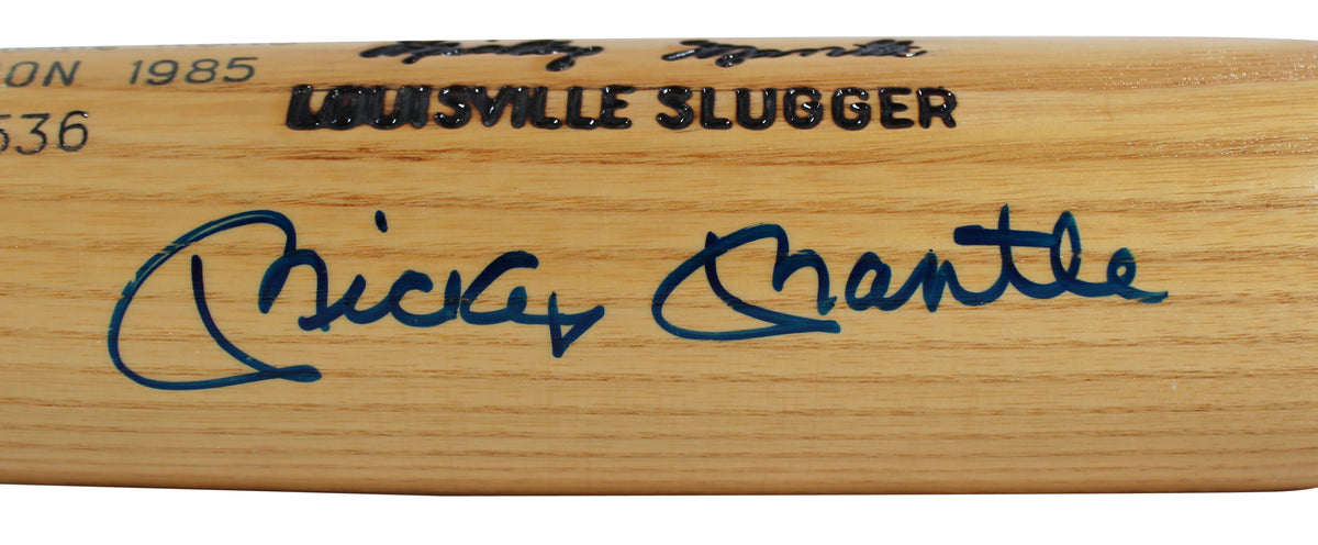 Yankees Mickey Mantle Signed Louisville Slugger Bat LE #477/536 JSA #YY47860