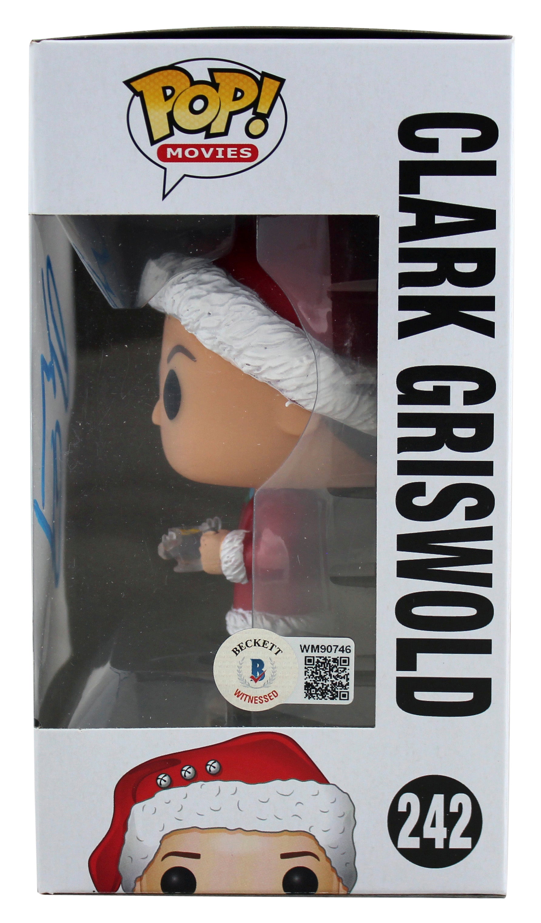 Chevy Chase Christmas Vacation Signed Funko Pop Figure w/ Blue Sig BAS Witnessed