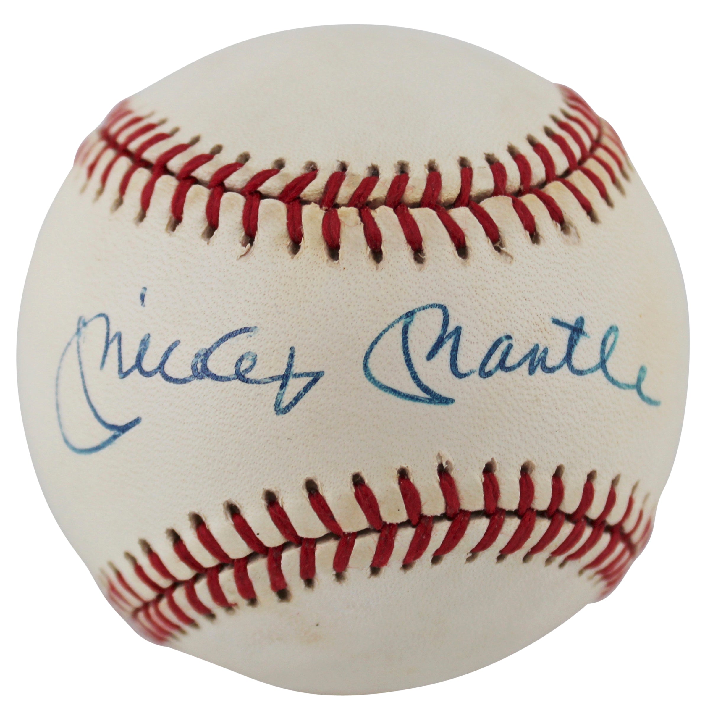 Yankees Mickey Mantle Authentic Signed Bobby Brown Oal Baseball BAS #AD64151