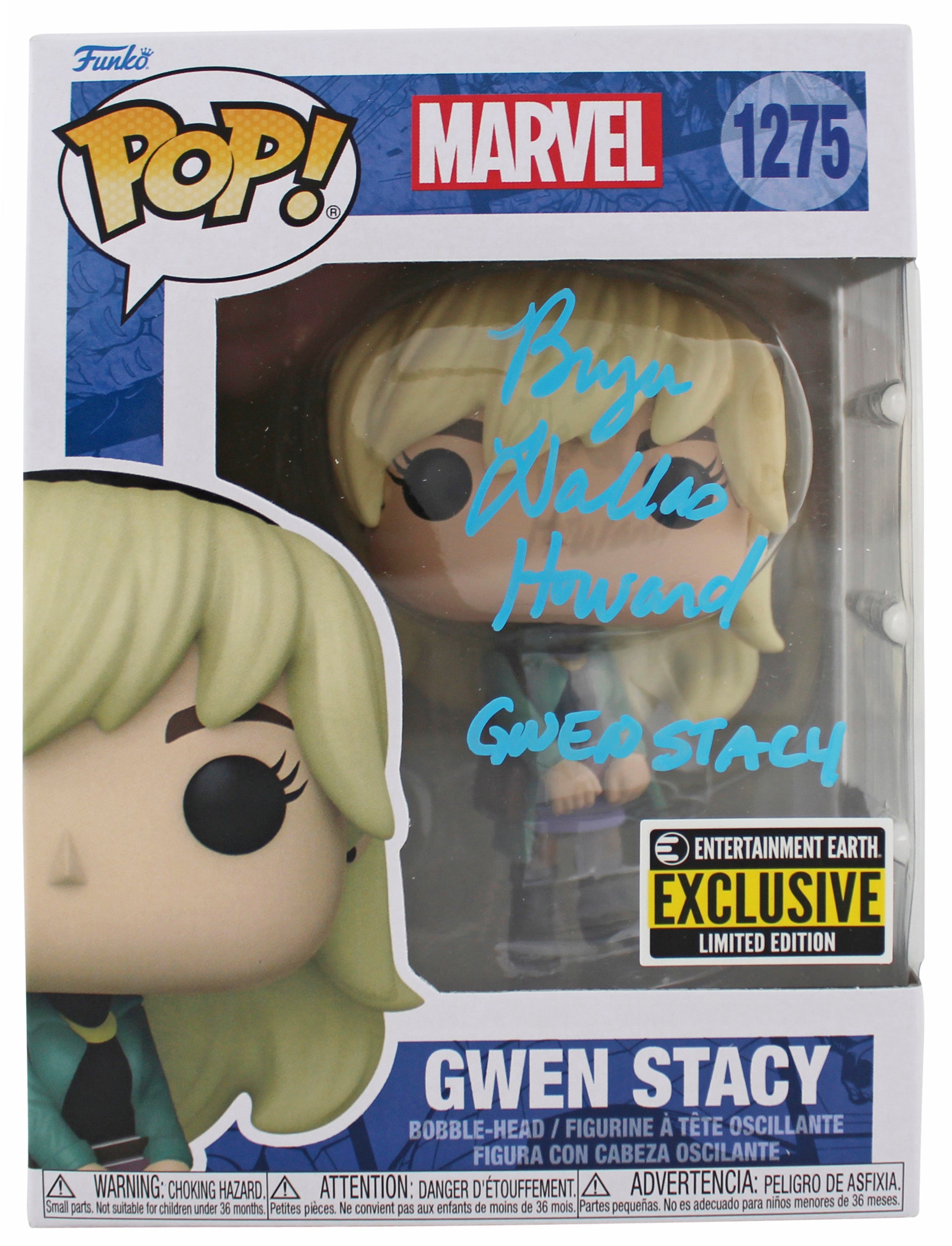 Bryce Dallas Howard "Gwen Stacy" Spider-Man Signed Funko Pop Vinyl Figure BAS