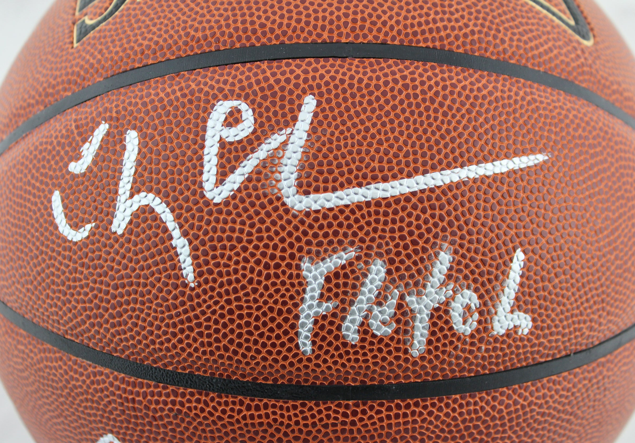 Fletch Chevy Chase & Kareem Abdul Jabbar Authentic Signed Basketball BAS & PSA