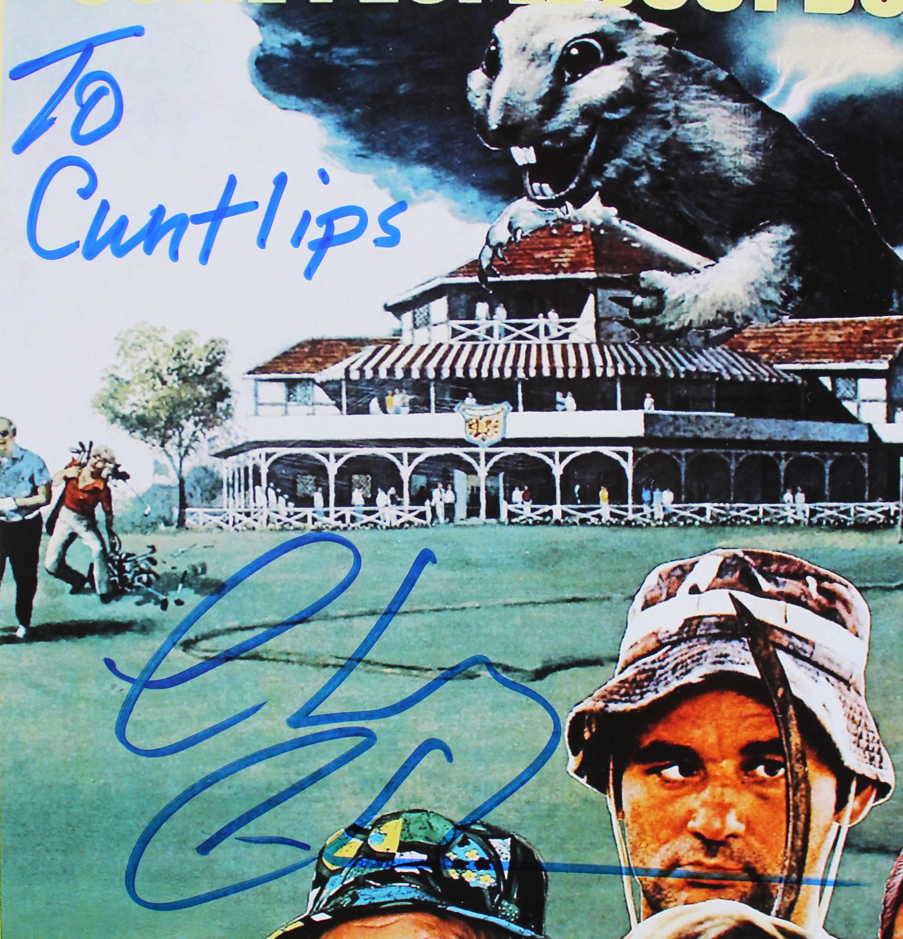 Chevy Chase Caddyshack "To C***lips" Authentic Signed 12x18 Photo BAS Witnessed