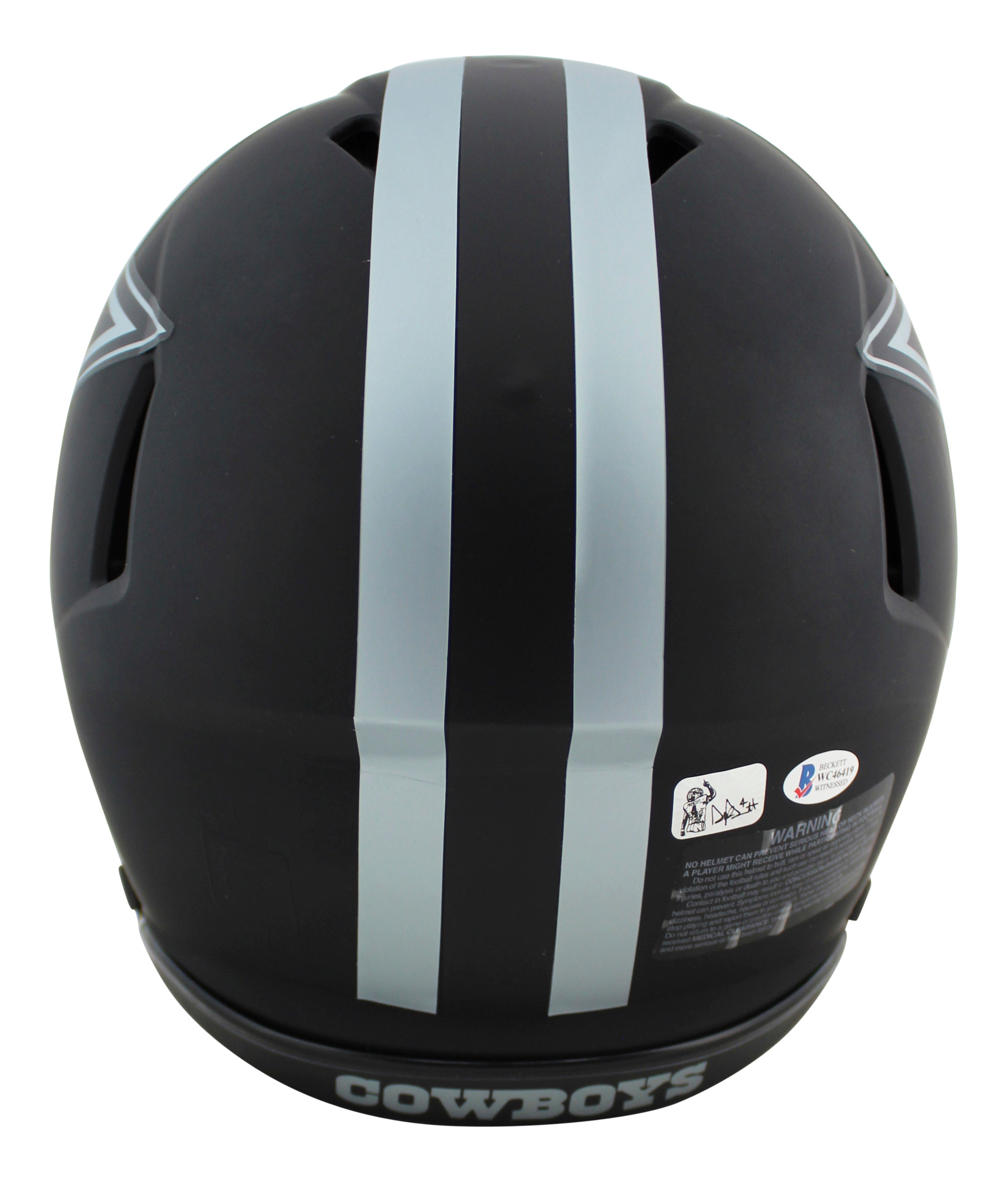 Cowboys Dak Prescott "We Dem Boys" Signed Eclipse Proline F/S Speed Helmet BAS