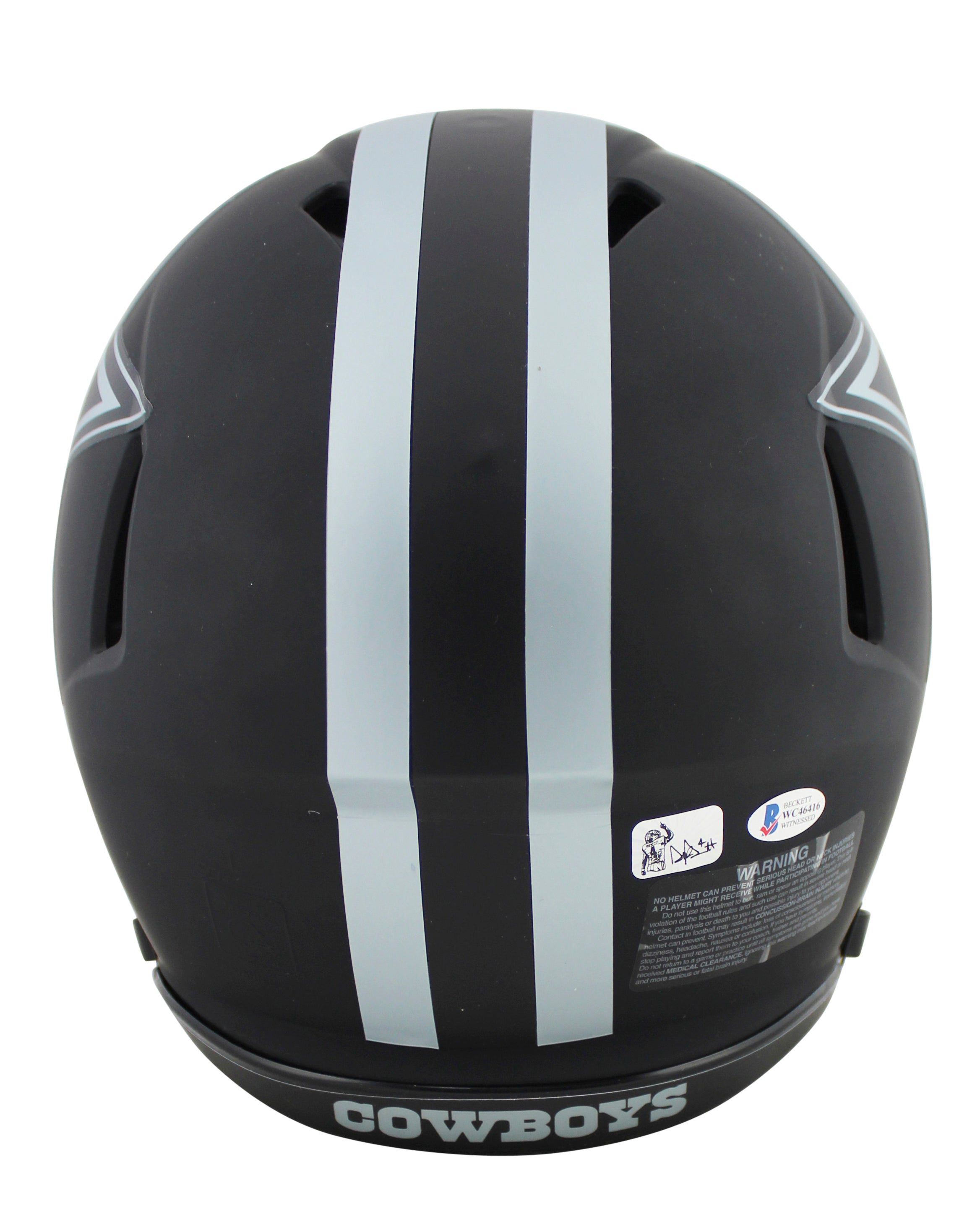 Cowboys Dak Prescott America's Team Signed Eclipse Proline F/S Speed Helmet BAS