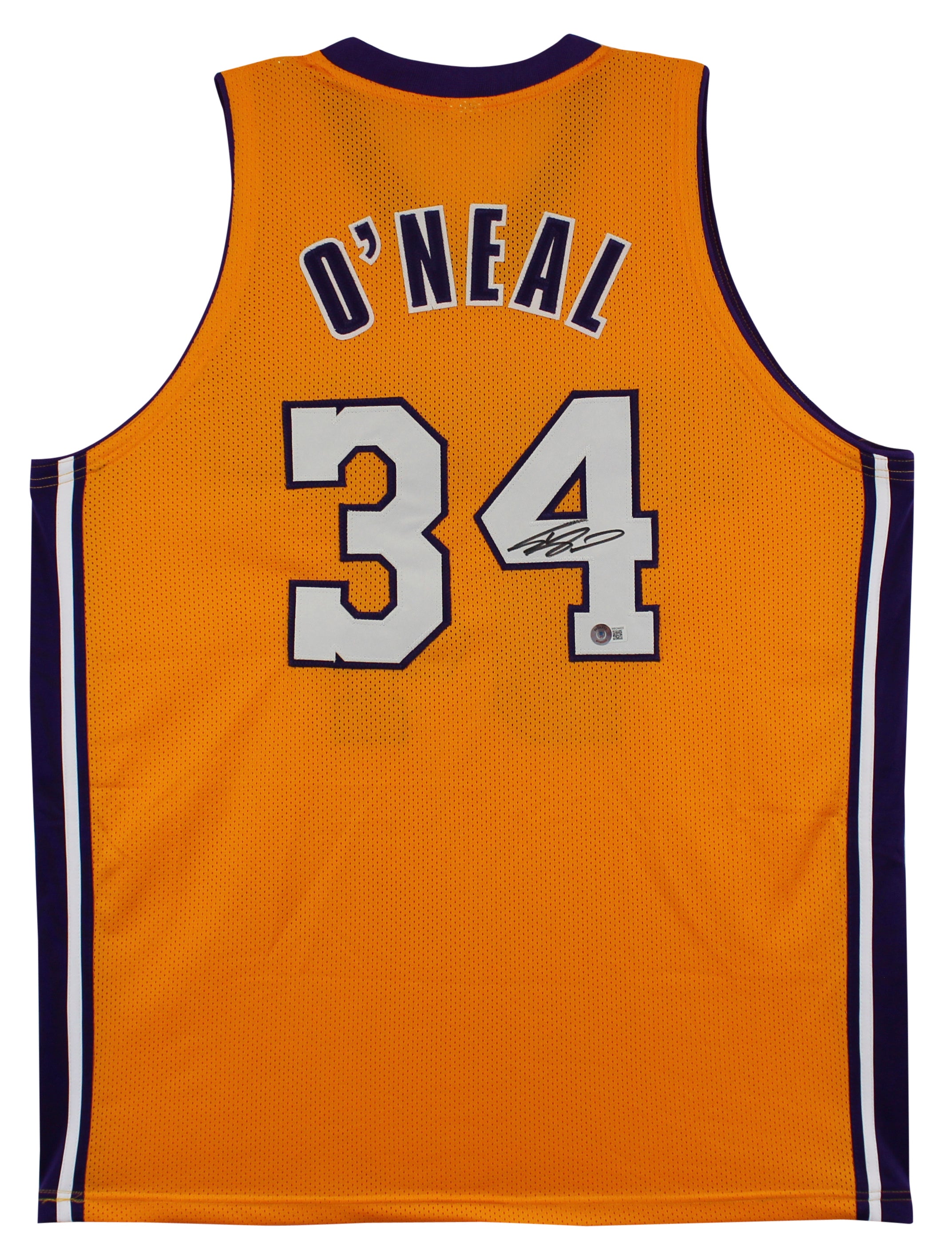 Shaquille O'Neal Authentic Signed Yellow Pro Style Jersey Autographed BAS