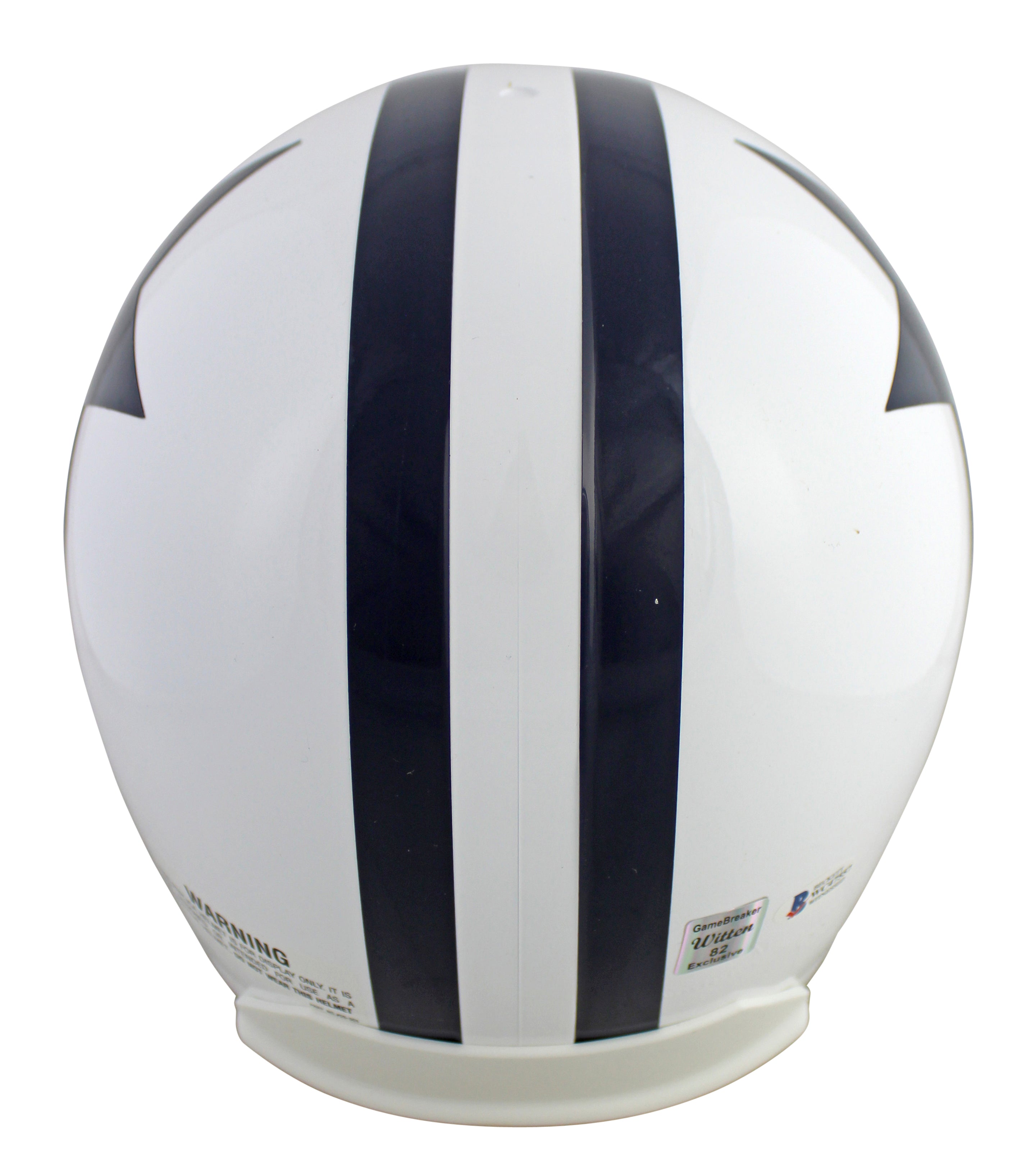 Cowboys Jason Witten Signed White Throwback Full Size Rep Helmet BAS Witnessed