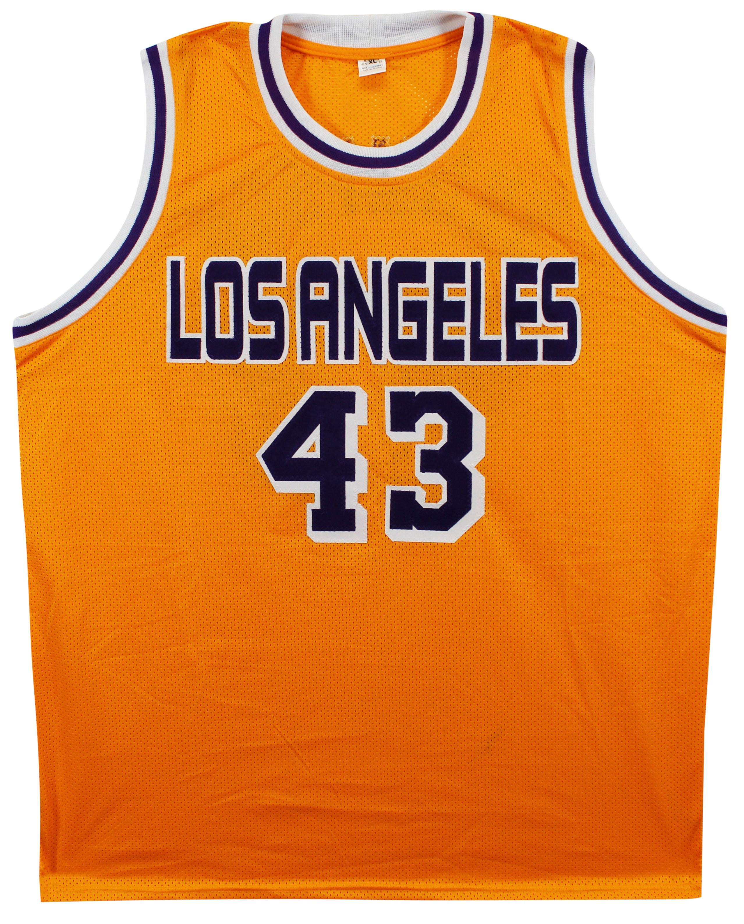 Mychal Thompson Authentic Signed Yellow Pro Style Jersey Autographed BAS Witness