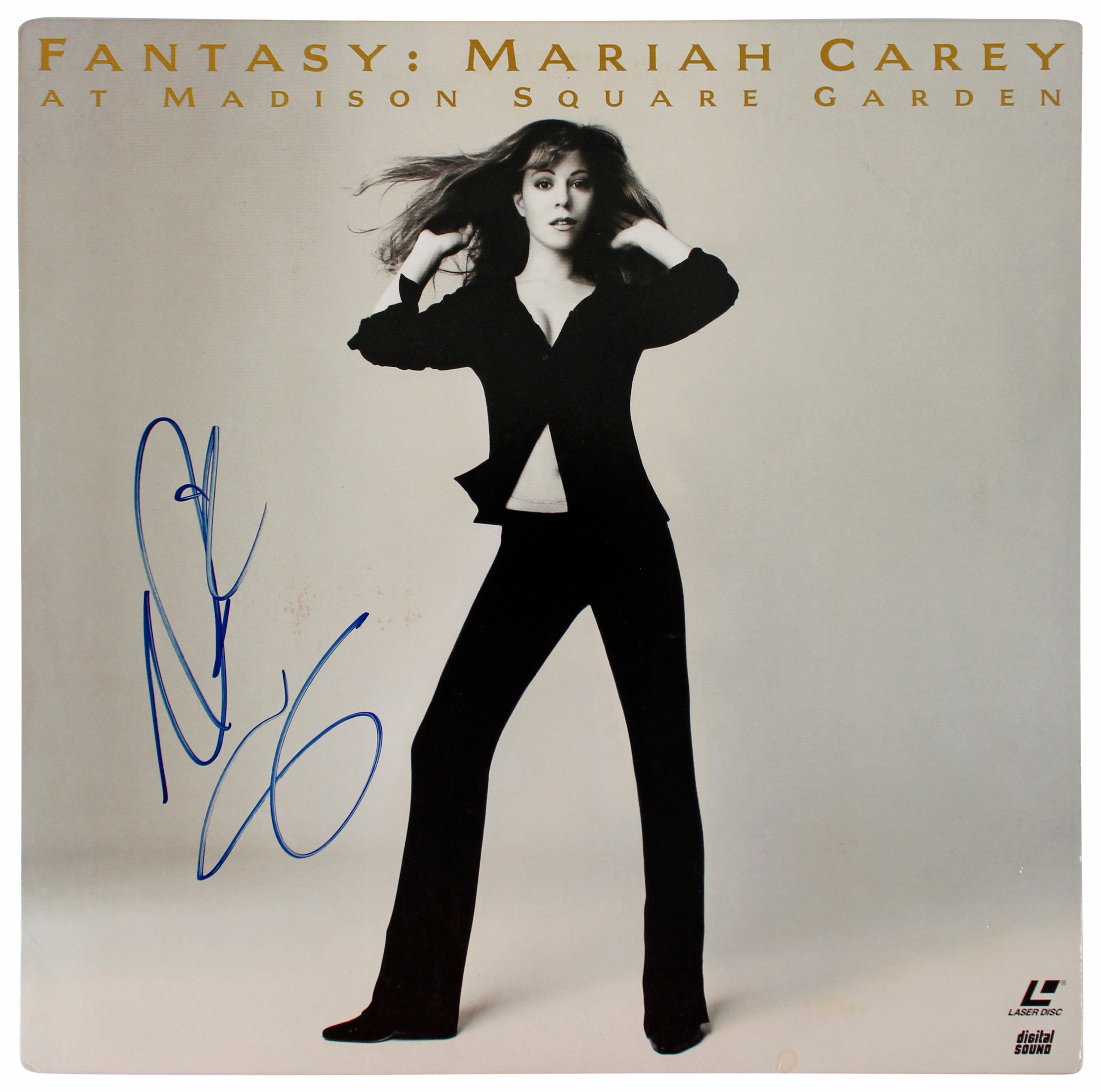 Mariah Carey Signed Fantasy: Madison Square Garden Laserdisc Cover BAS #AA49894