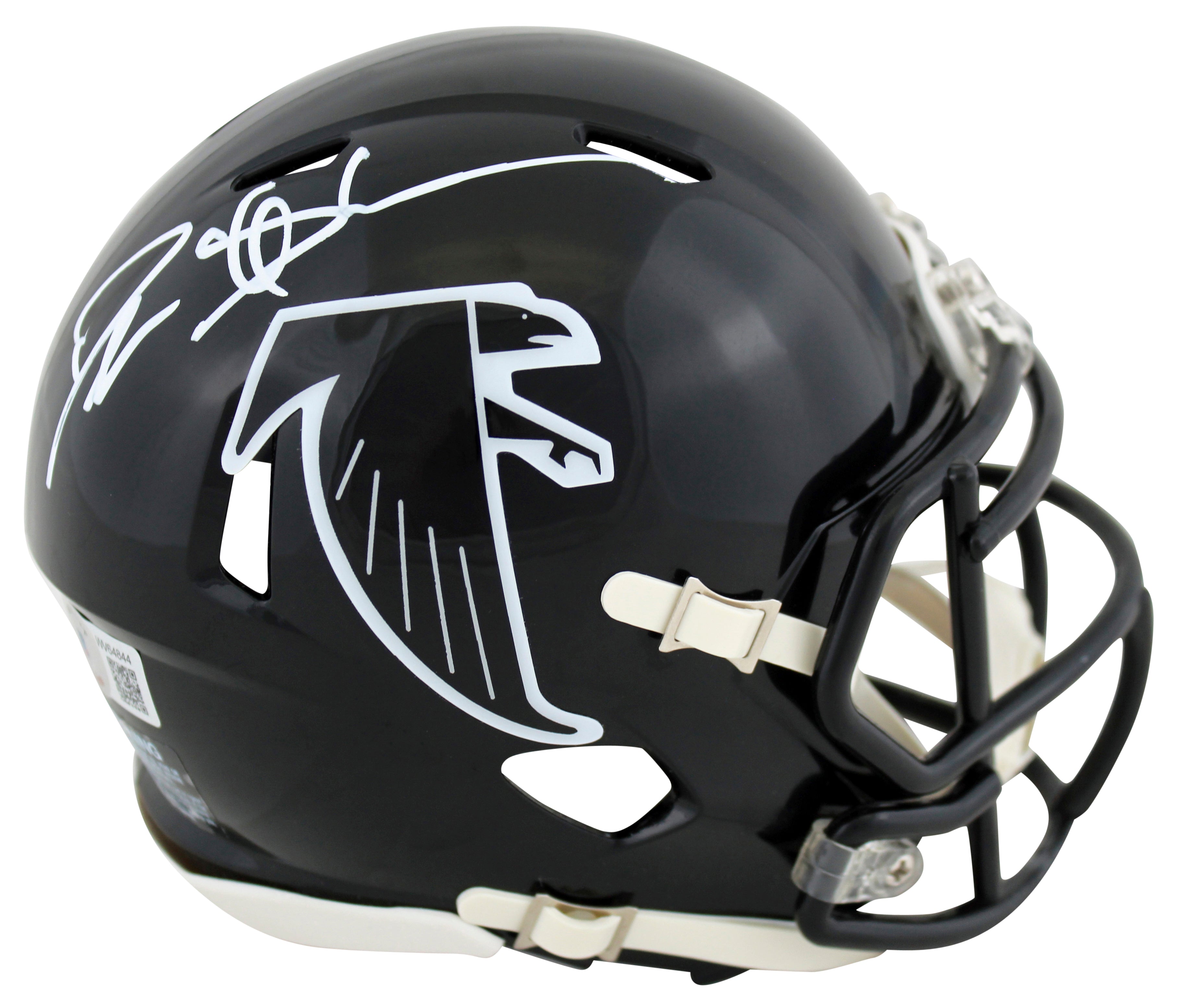 Falcons Deion Sanders Authentic Signed 90-92 TB Speed Mini Helmet BAS Witnessed