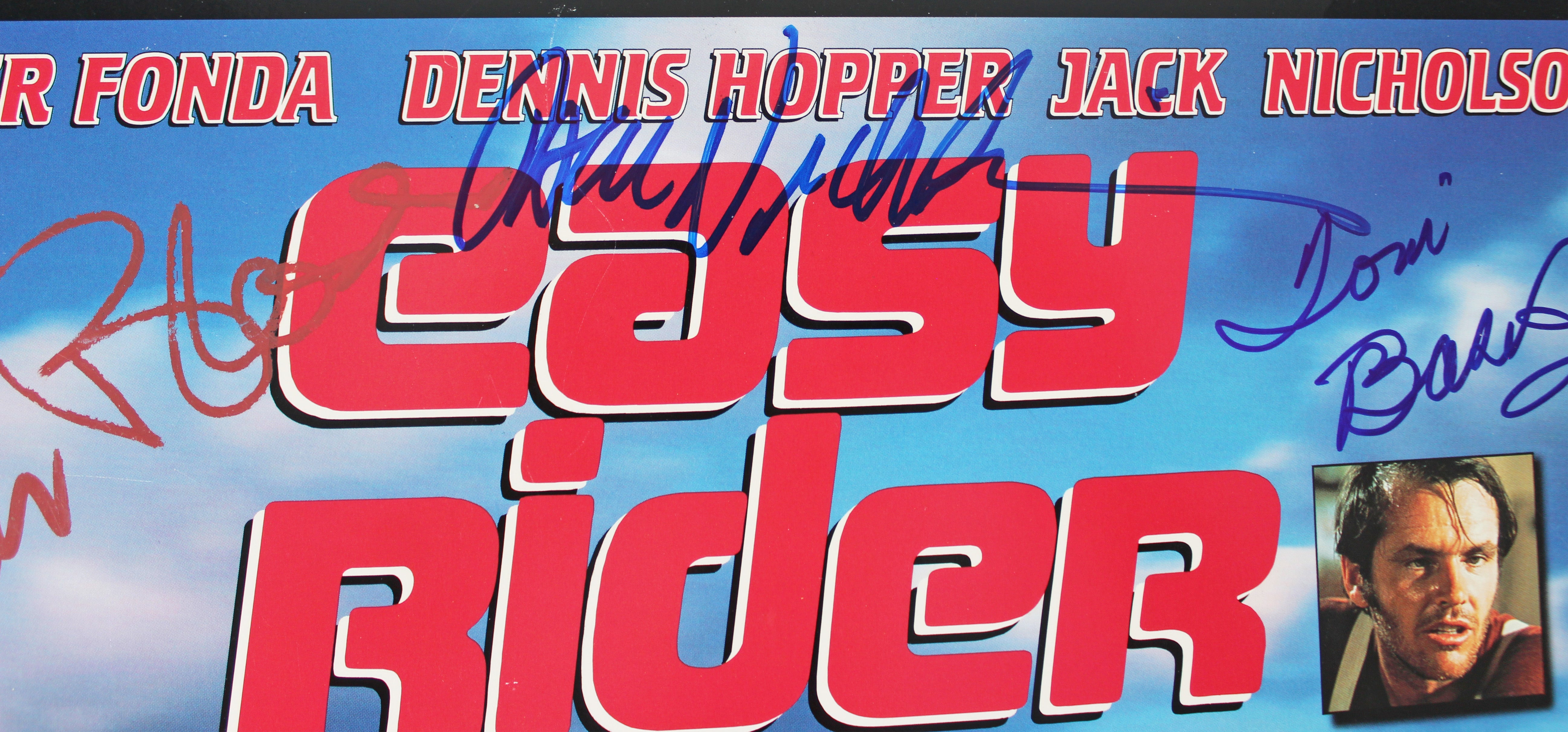 Easy Rider (5) Nicholson, Fonda, Hopper +2 Signed Laserdisc Cover W/Disk BAS