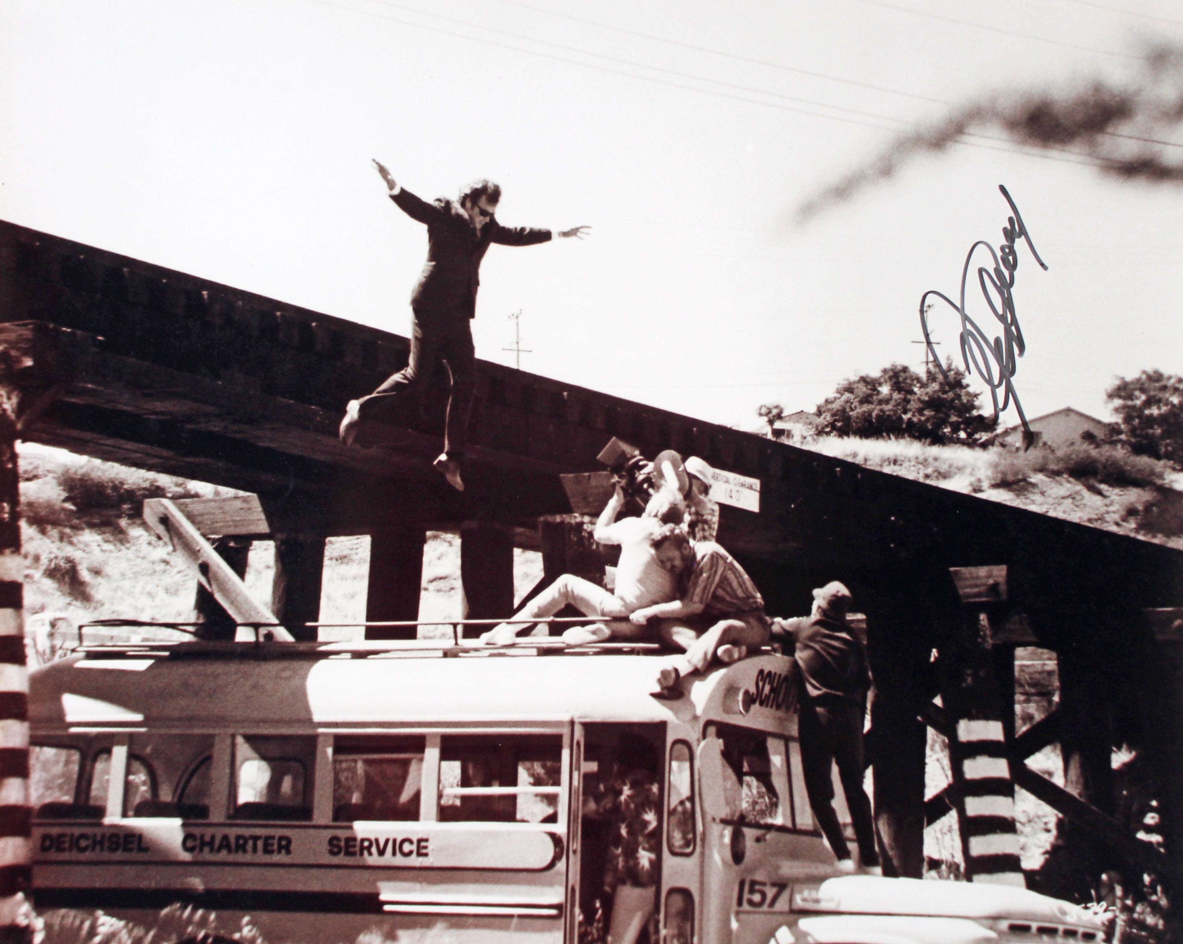 Clint Eastwood Dirty Harry Authentic Signed 16x20 B&W Photo BAS #A42897