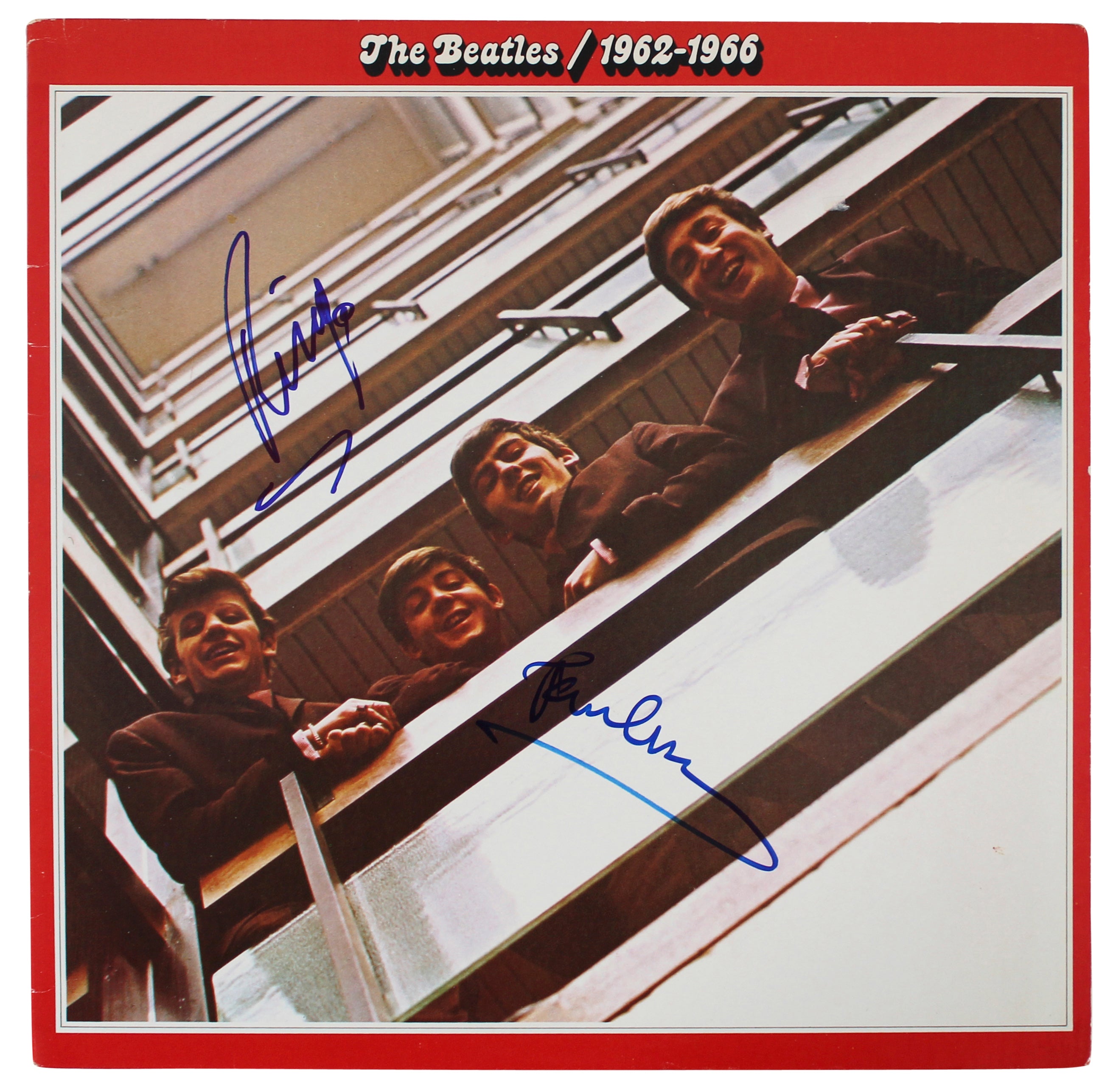 Paul McCartney & Ringo Starr Authentic Signed 1962-1966 Album Cover W/ Vinyl JSA