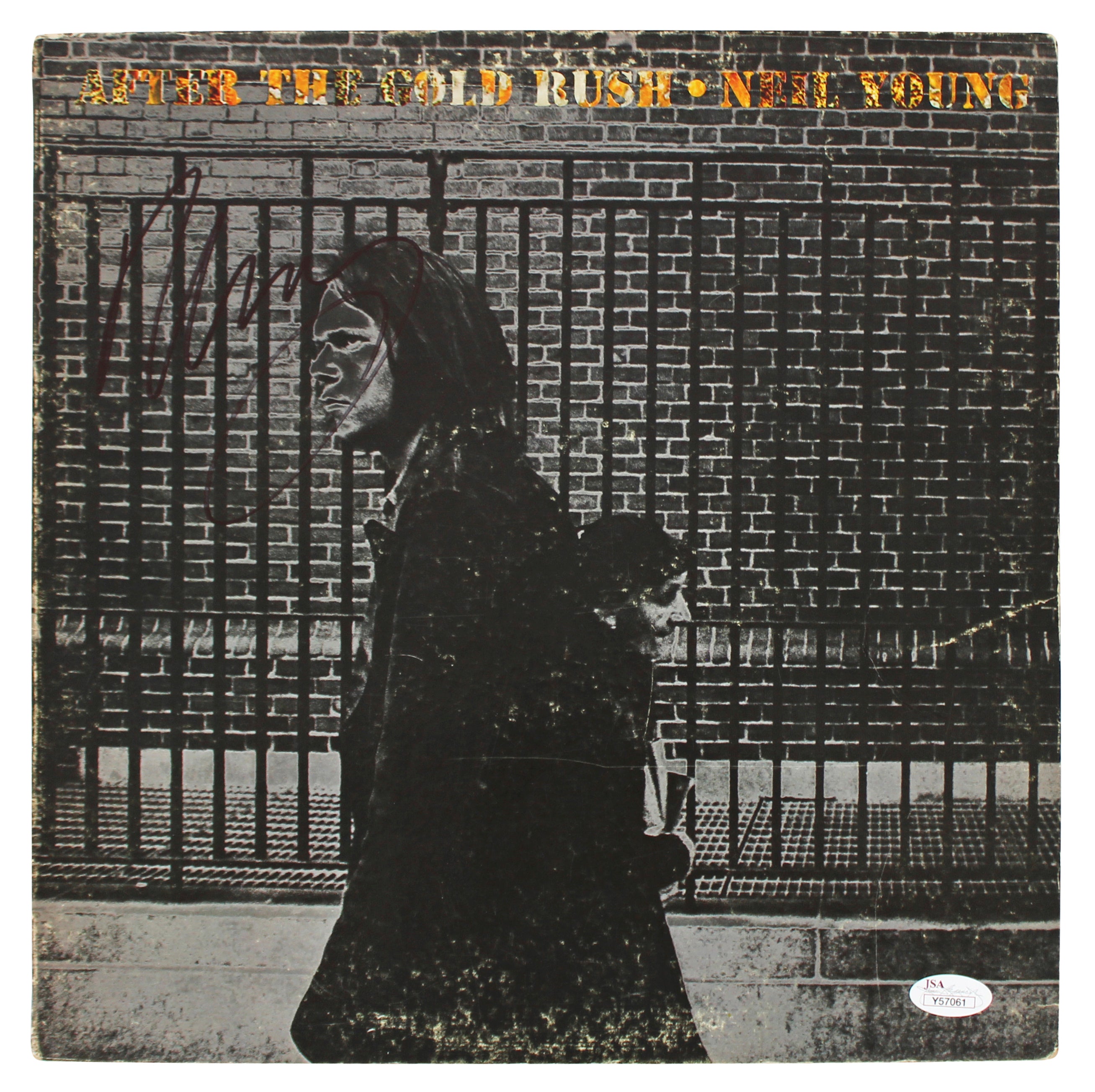 Neil Young Authentic Signed After The Gold Rush Album Cover W/ Vinyl JSA #Y57061