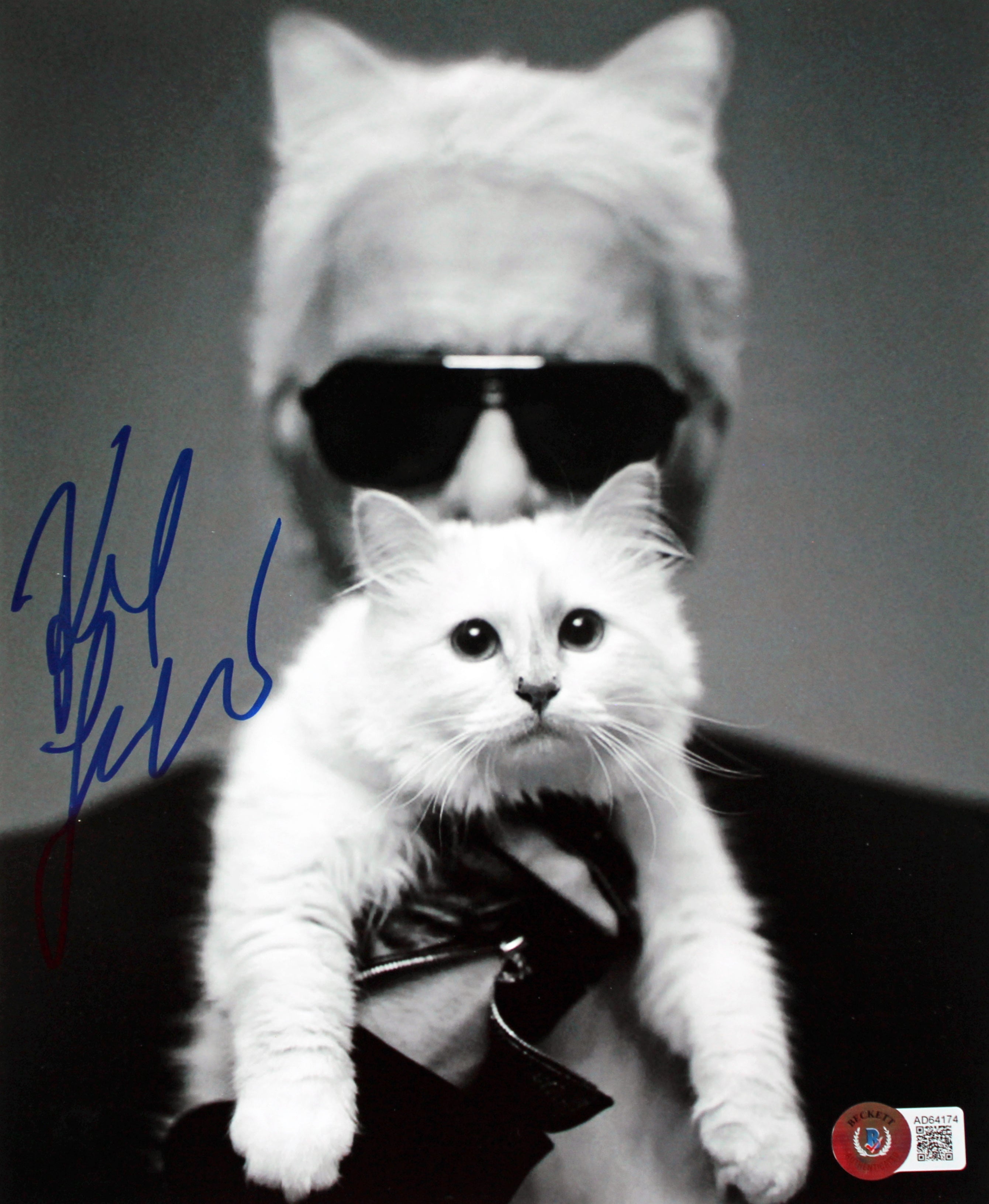 Karl Lagerfeld Designer Authentic Signed 8x10 Photo Autographed BAS #AD64174