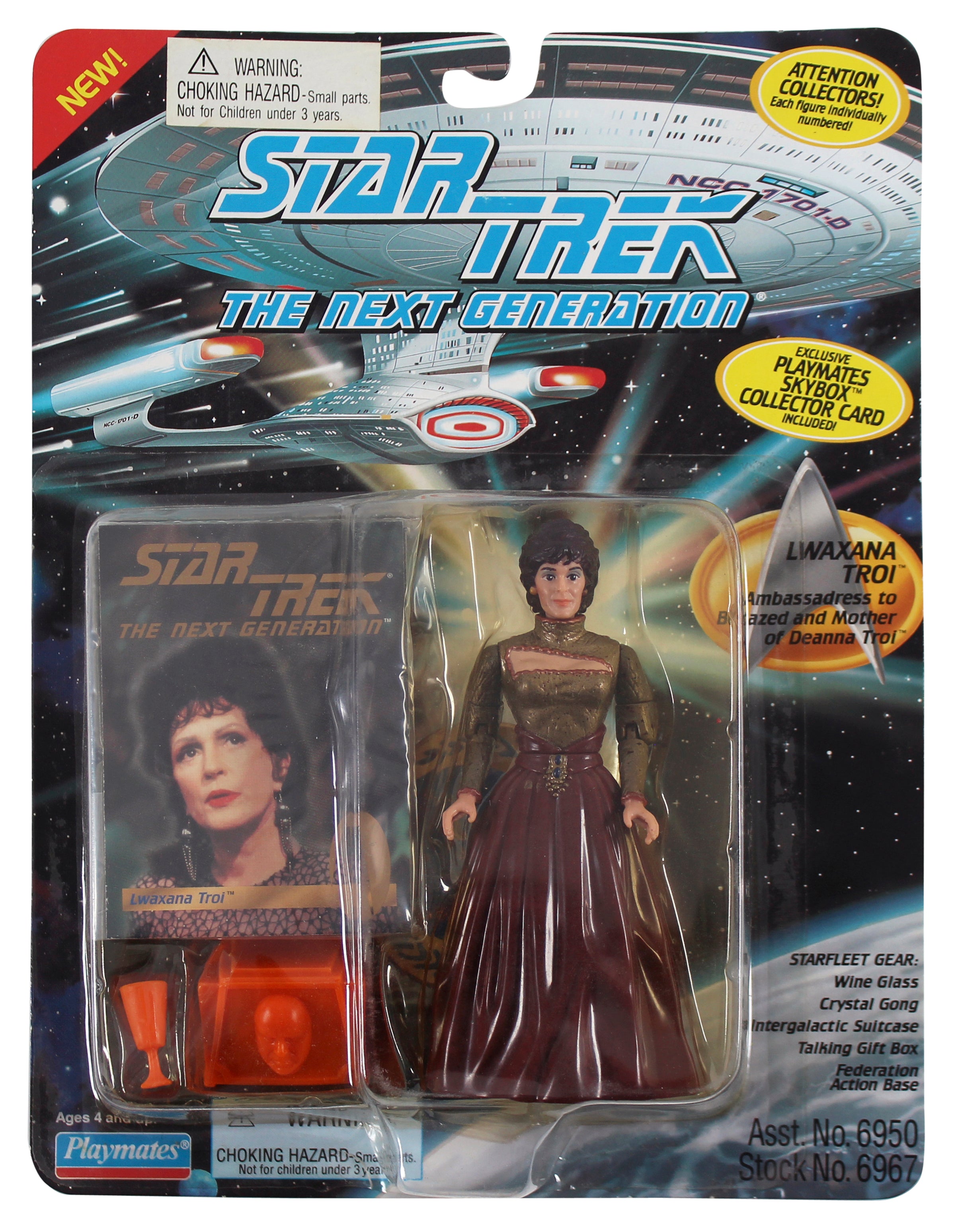 Star Trek The Next Generation Lwaxana Troi & Thomas Riker Playmates Figure Set