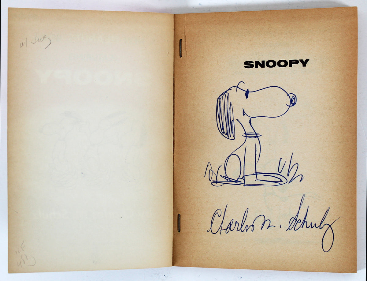 Charles Schulz Signed A New Peanuts Book Featuring Snoopy Paperback Book BAS