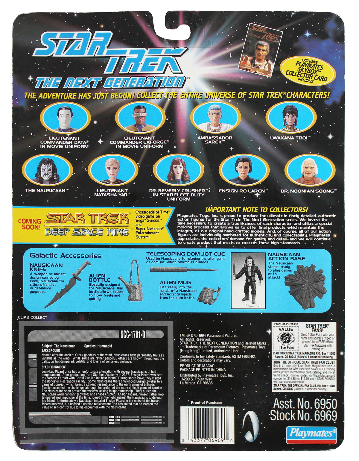 Star Trek The Next Generation The Nausicaan, Troi, & Yar Playmates Figure Set