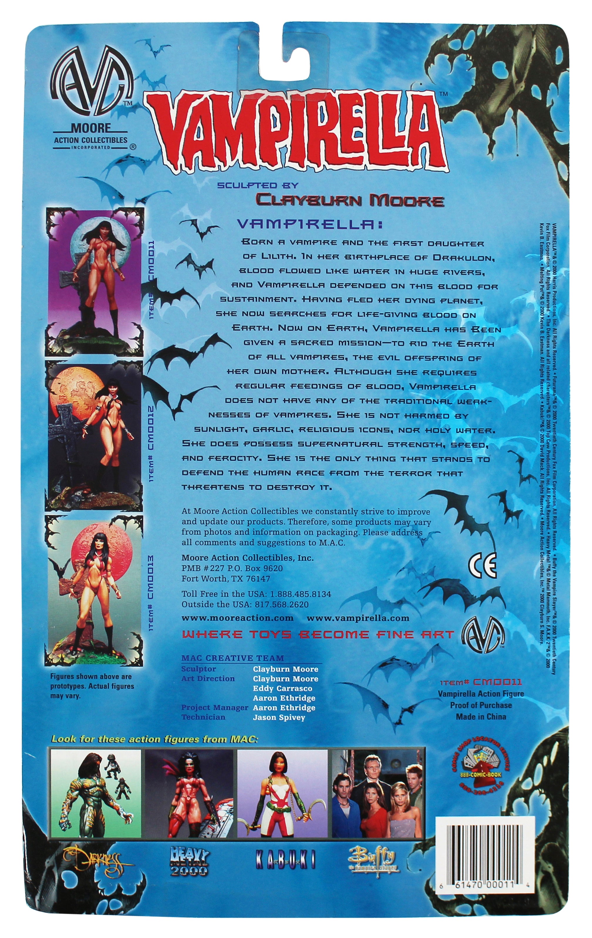 Vampirella Julie Strain Moore Action Collectibles Action Figure Playset 2