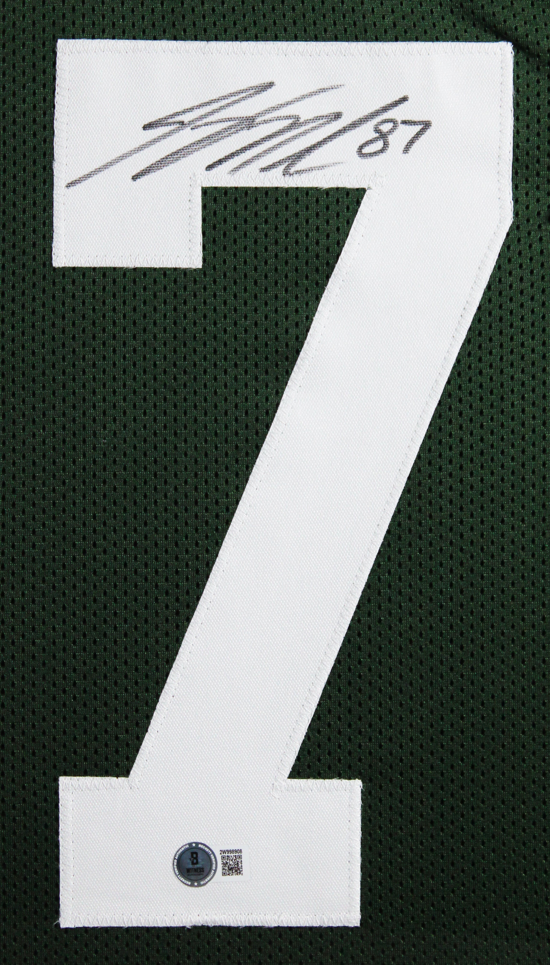 Jordy Nelson Authentic Signed Green Pro Style Framed Jersey BAS Witnessed
