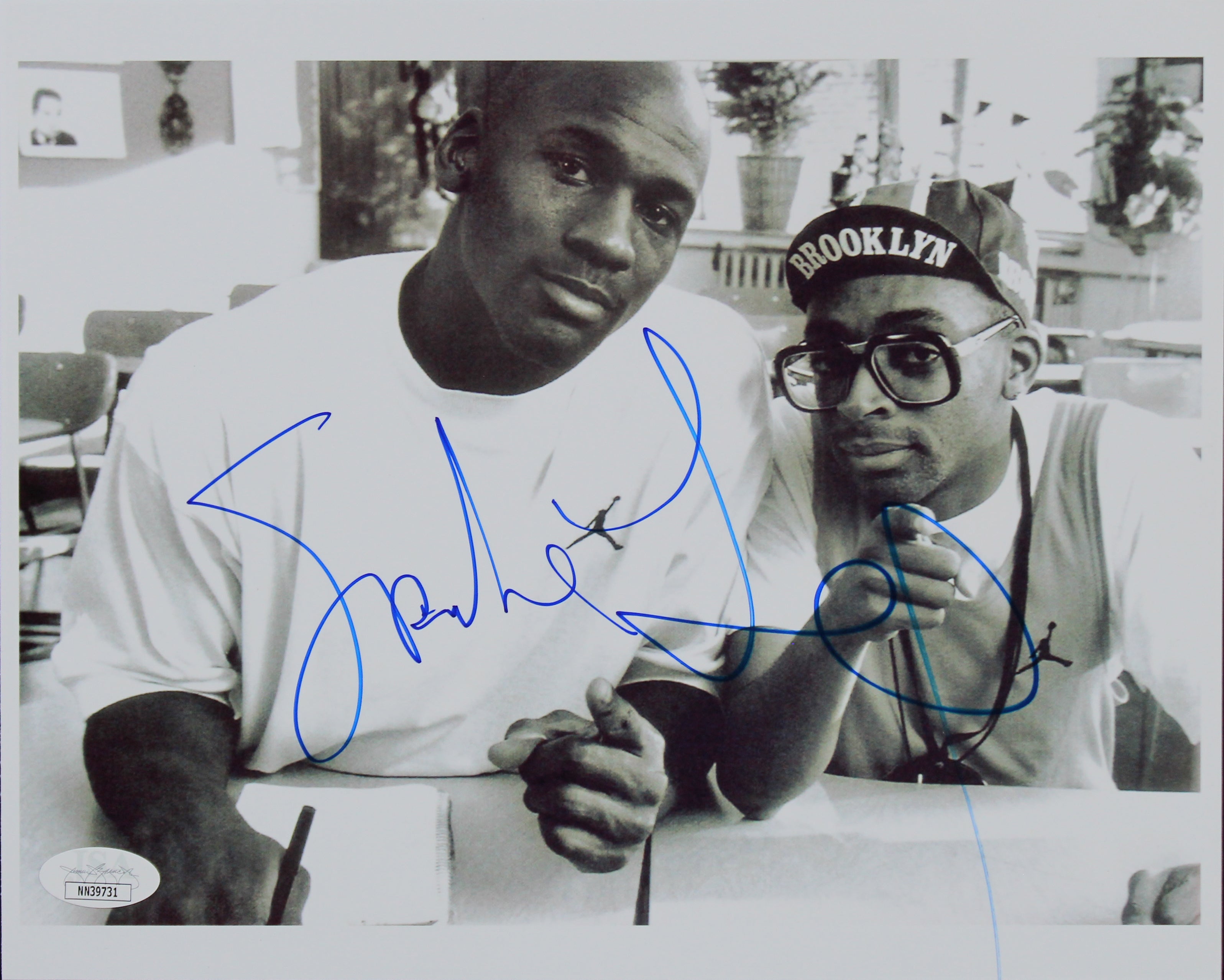 Spike Lee Authentic Signed 8x10 B&W Photo w/ Michael Jordan JSA #NN39731