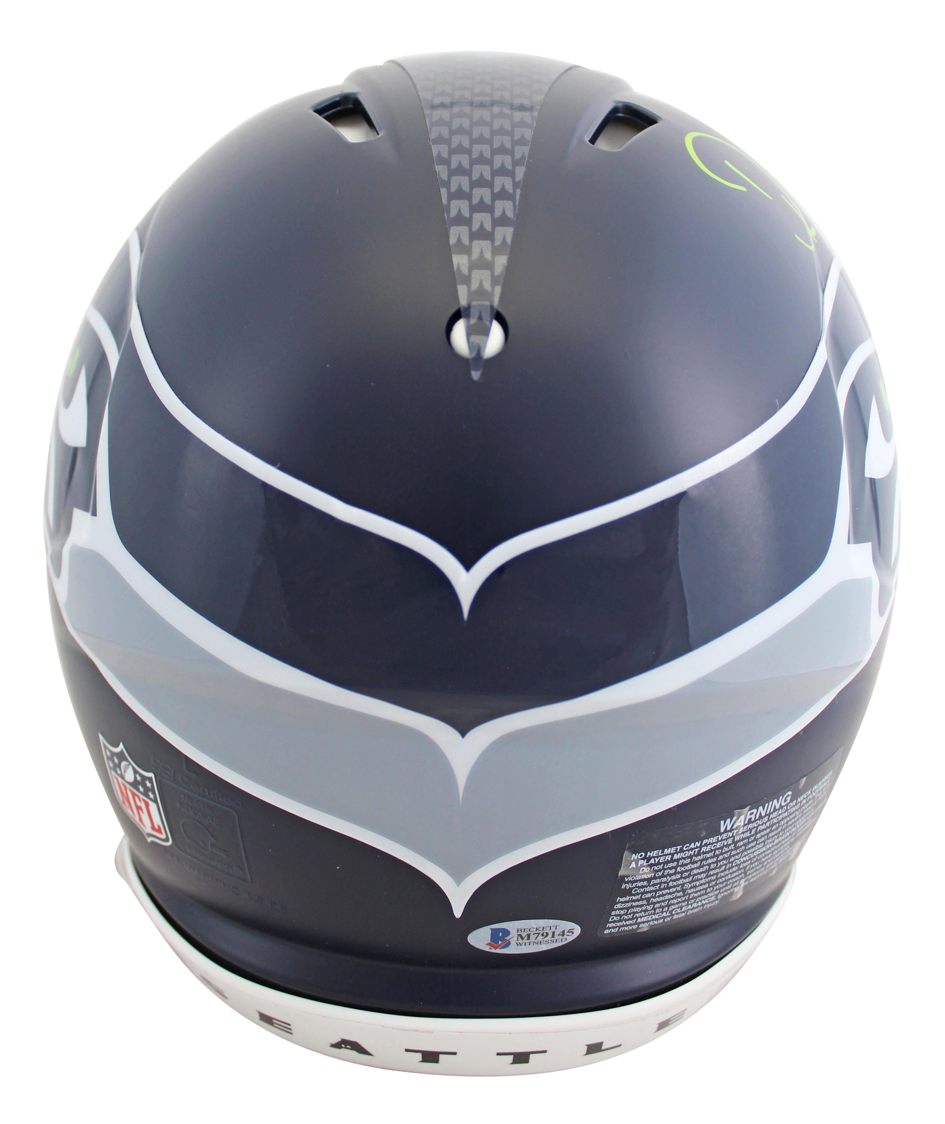 Seahawks DK Metcalf Signed Full Size Speed Proline Helmet BAS Witnessed