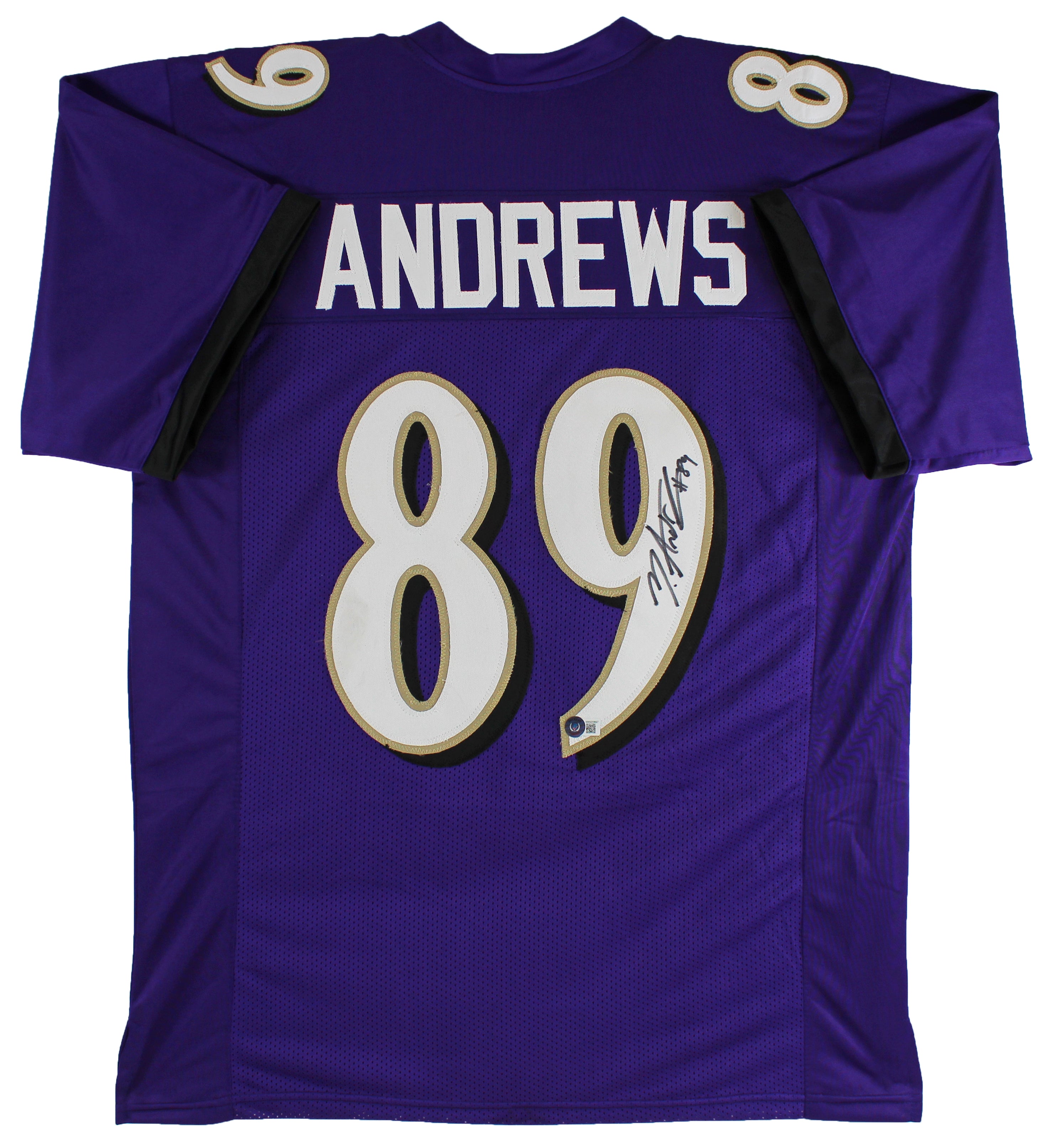 Mark Andrews Authentic Signed Purple Pro Style Jersey Autographed BAS Witnessed