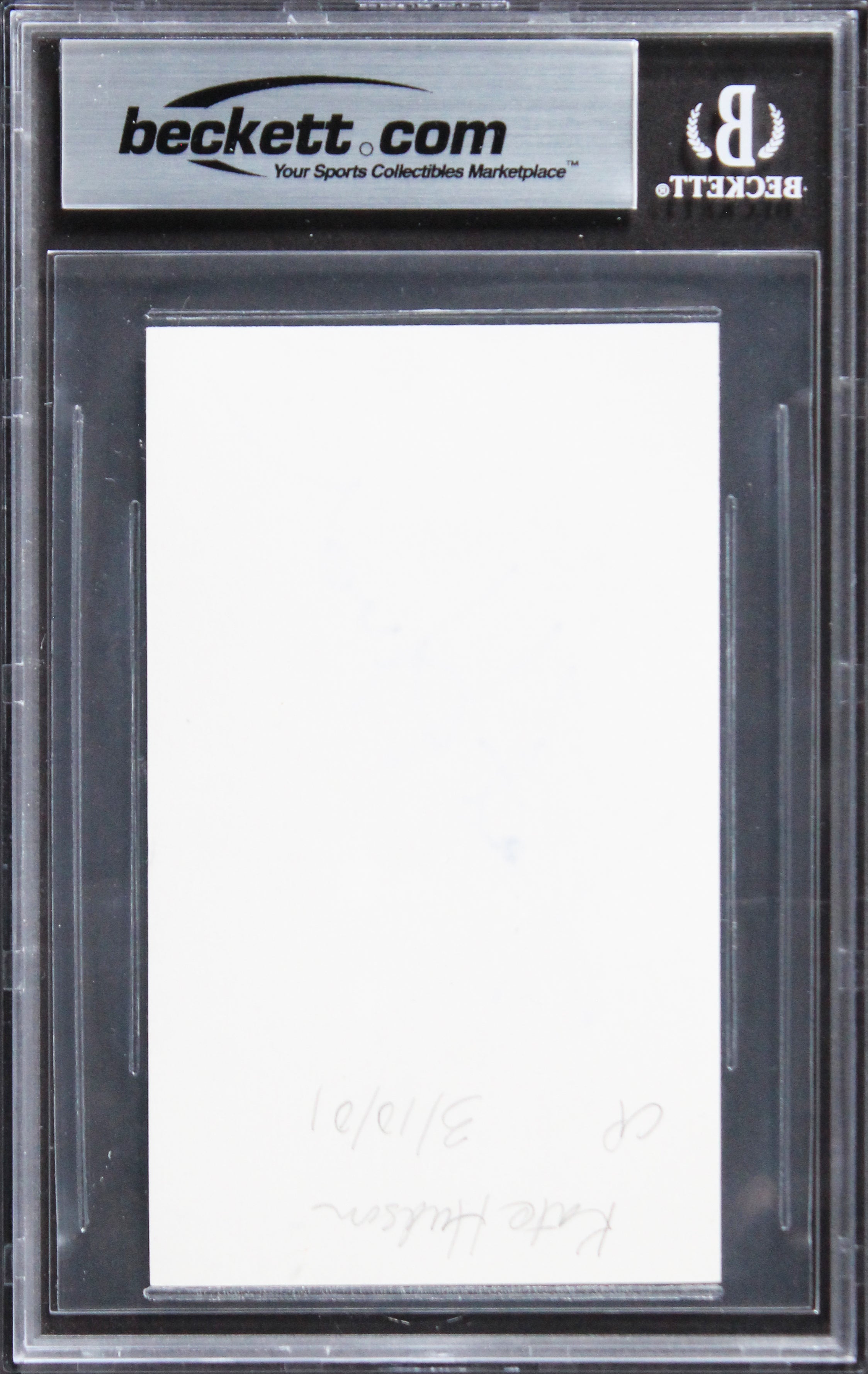 Kate Hudson How to Lose a Guy in 10 Days Signed 3x5 Index Card BAS Slabbed 2
