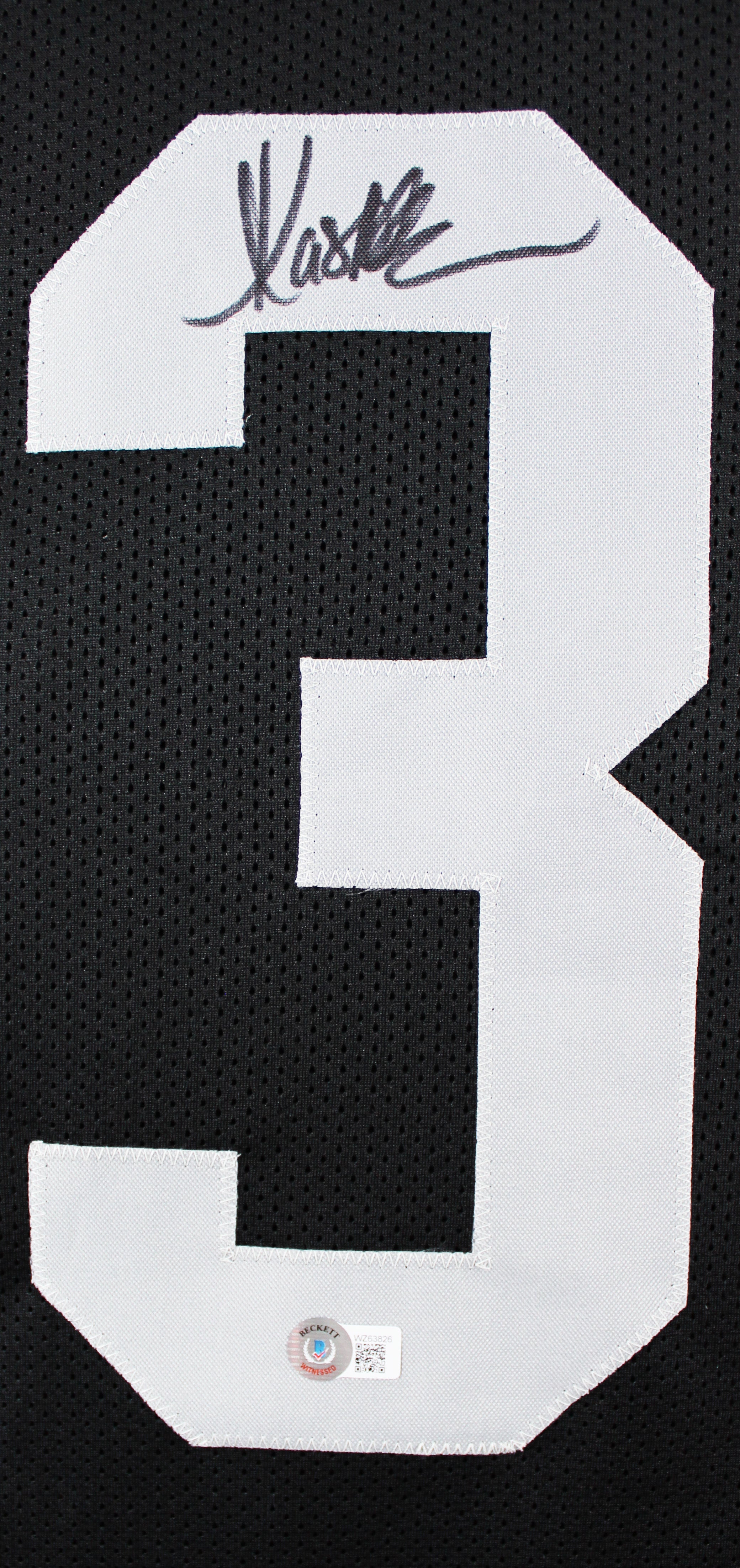 Marcus Allen Authentic Signed Black Pro Style Jersey BAS Witnessed