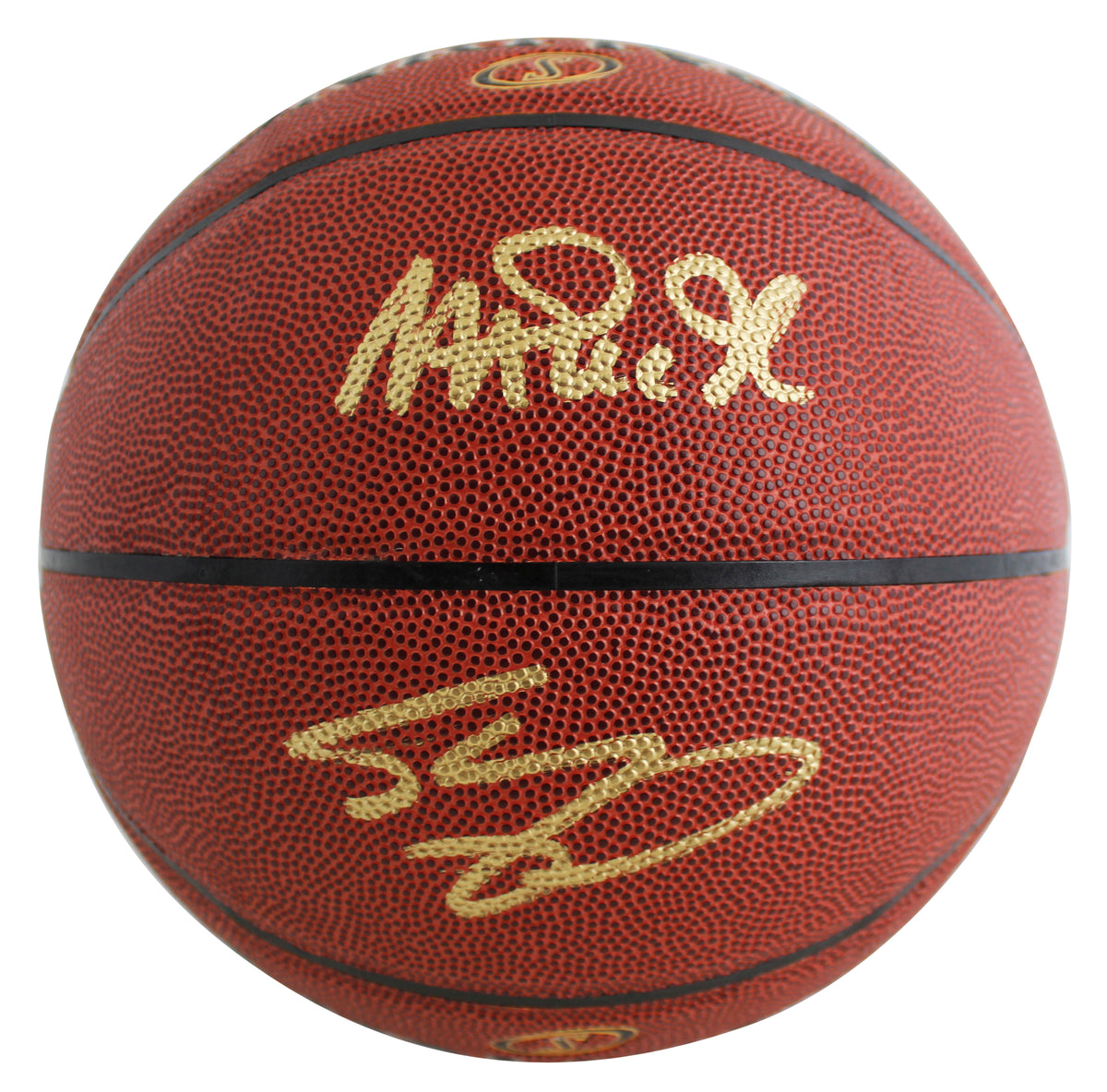 Lakers Magic Johnson & Shaquille O'Neal Signed Spalding Basketball BAS Witnessed