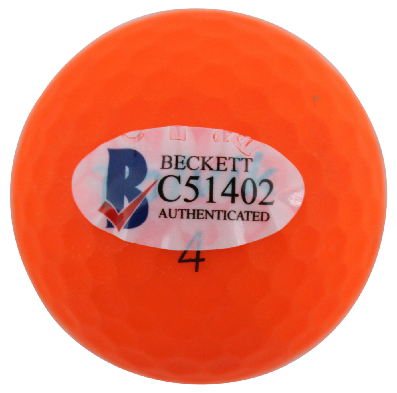 Larry The Cable Guy Cars Authentic Signed Orange Volvik Golf Ball BAS #C51402
