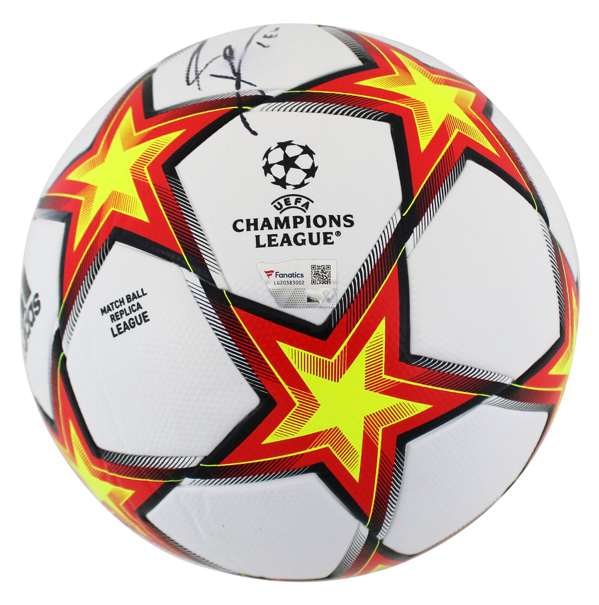 Lionel Messi Signed Adidas UEFA Champions League Soccer Ball Fanatics