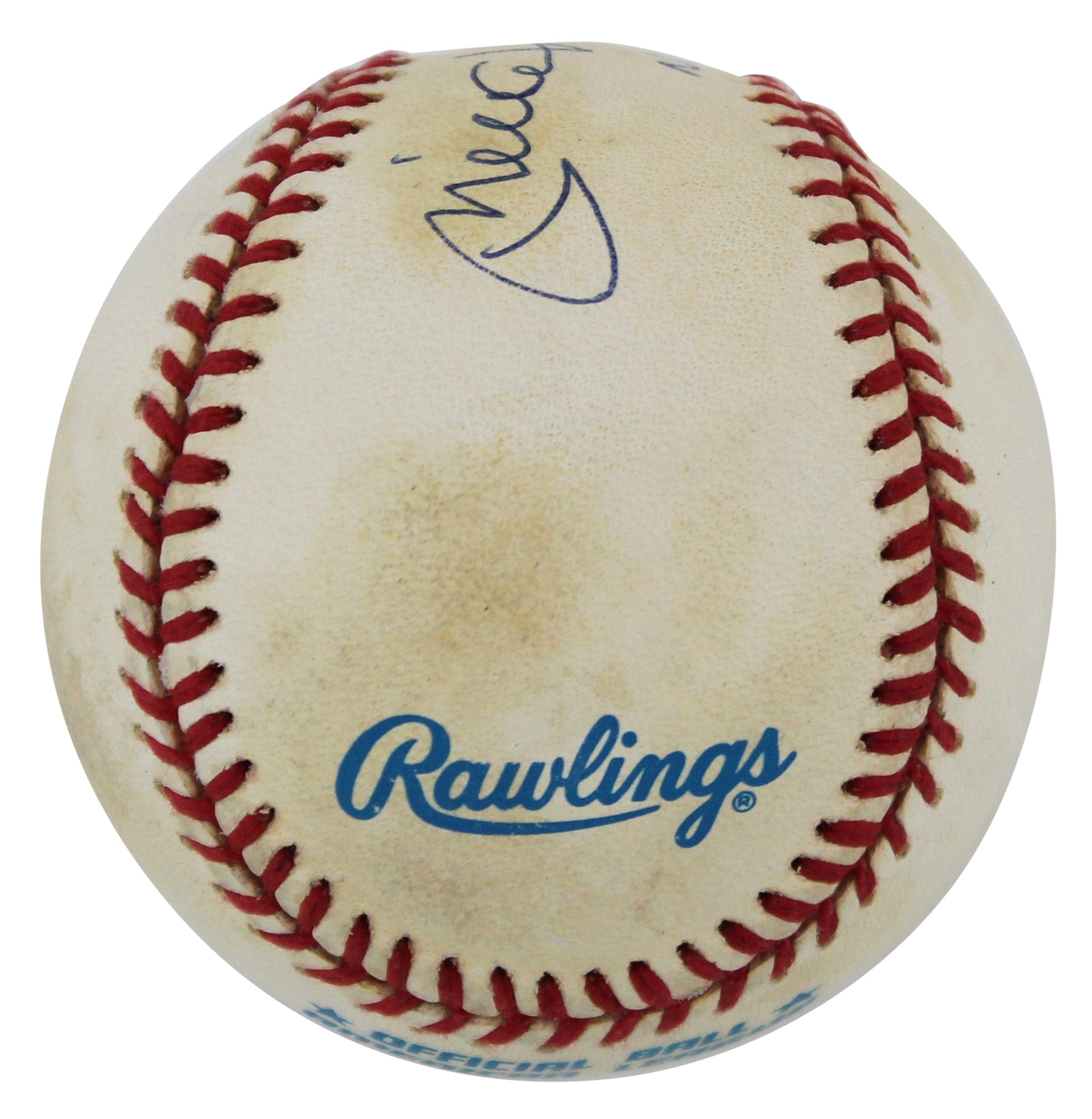 Yankees Mickey Mantle "No. 7" Authentic Signed Oal Baseball UDA #UDR19318
