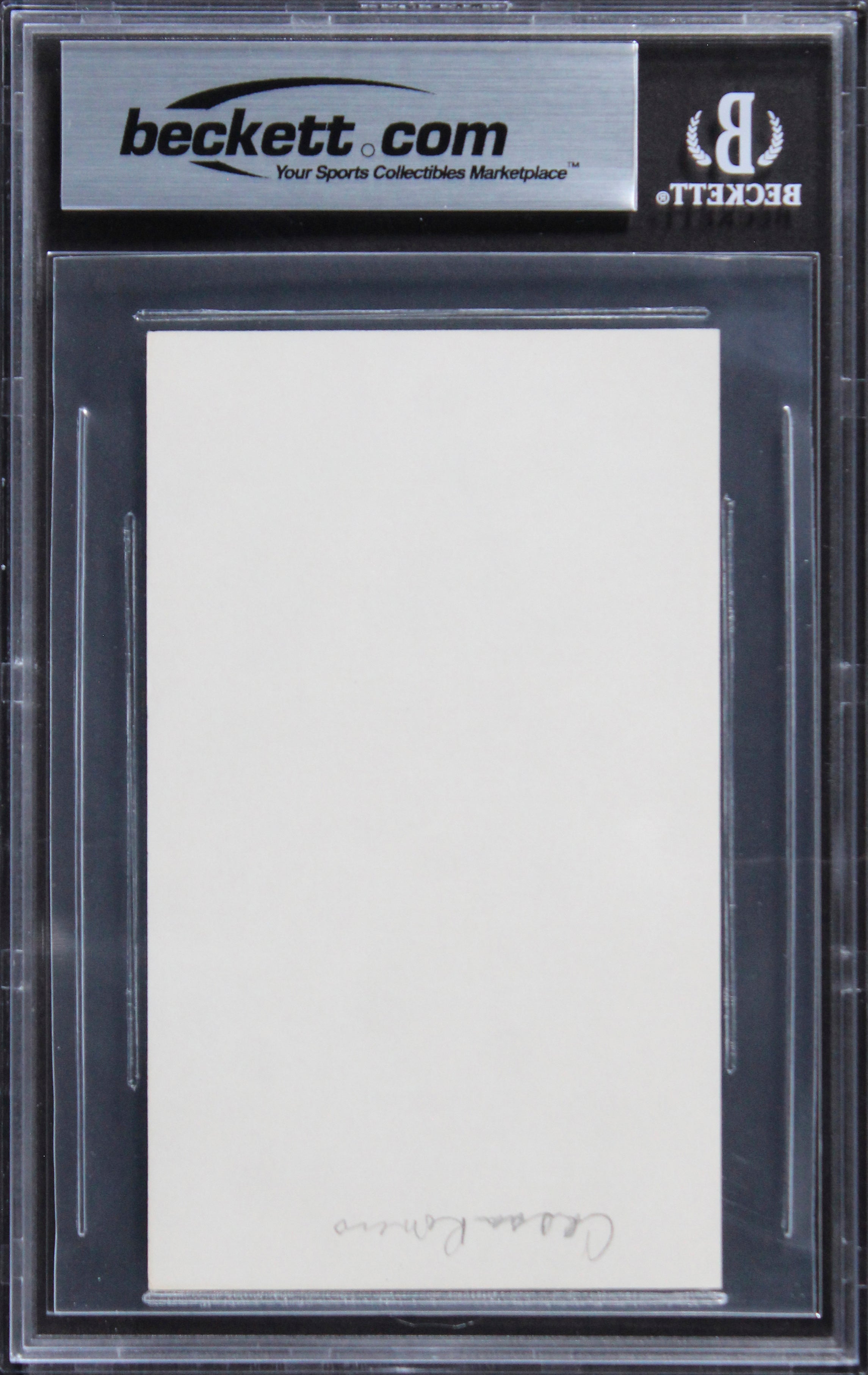 Cesar Romero Batman Authentic Signed 3x5 Index Card Autographed BAS Slabbed 2