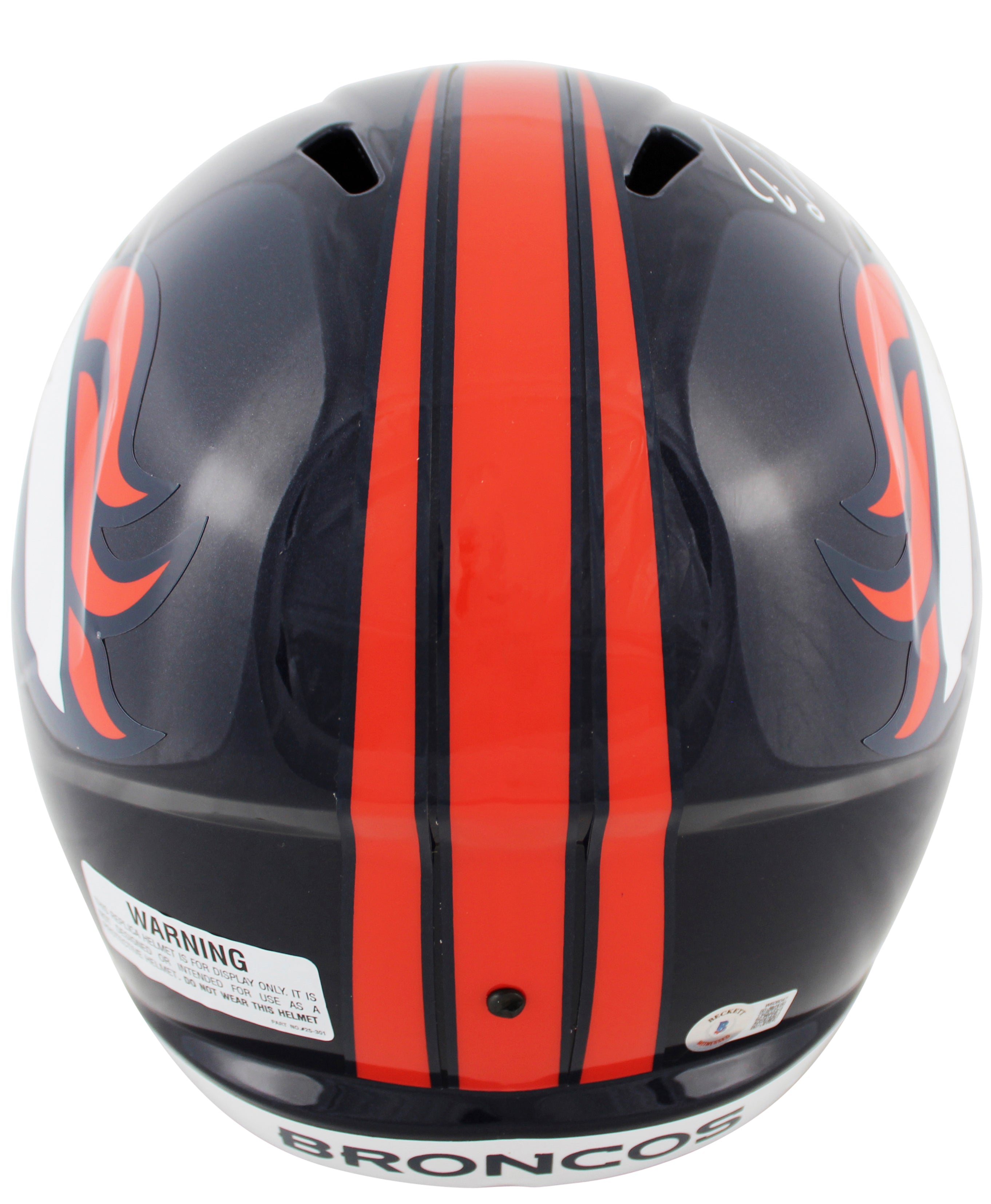 Broncos Ed McCaffrey Authentic Signed Full Size Speed Rep Helmet BAS Witnessed