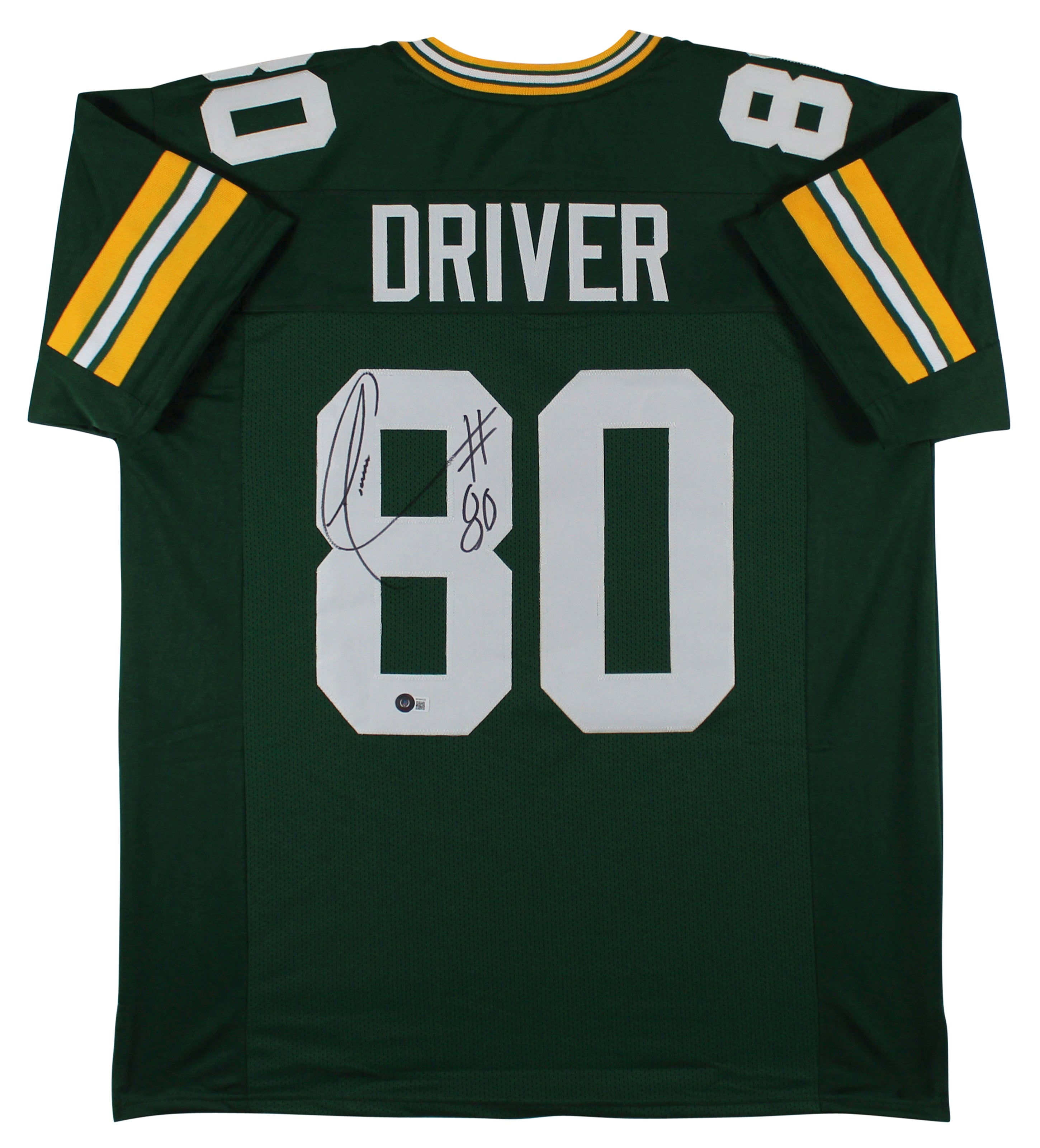 Donald Driver Authentic Signed Green Pro Style Jersey BAS Witnessed