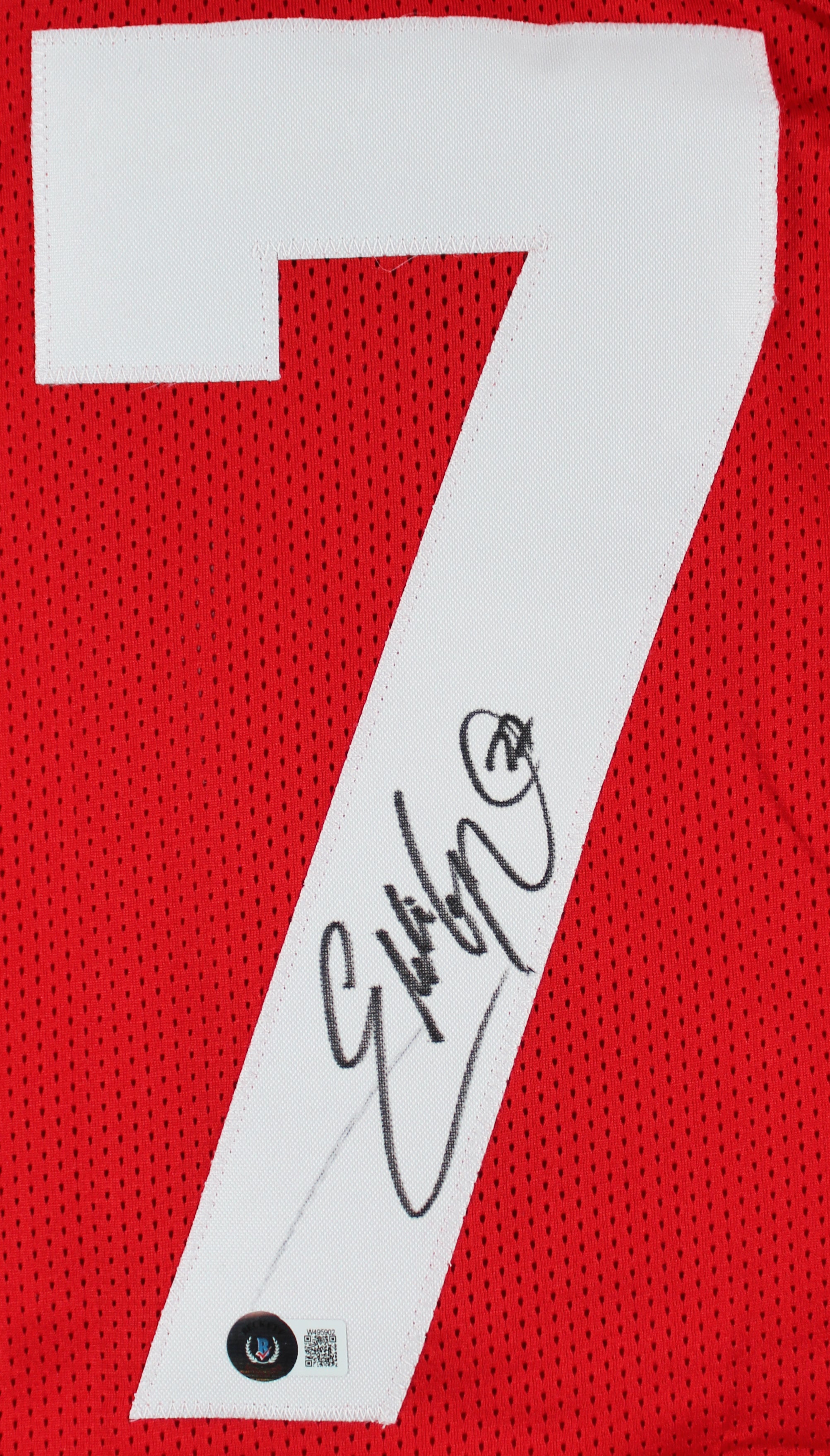 Ohio State Eddie George Authentic Signed Red Pro Style Jersey BAS Wit #W495902