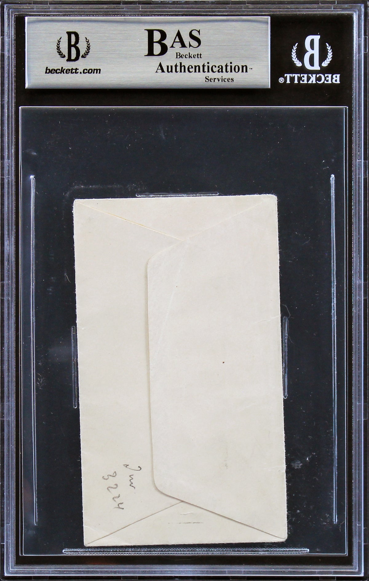 Sigmund Freud Authentic 2.5x4.25 1909 Handwritten Envelope BAS Slabbed