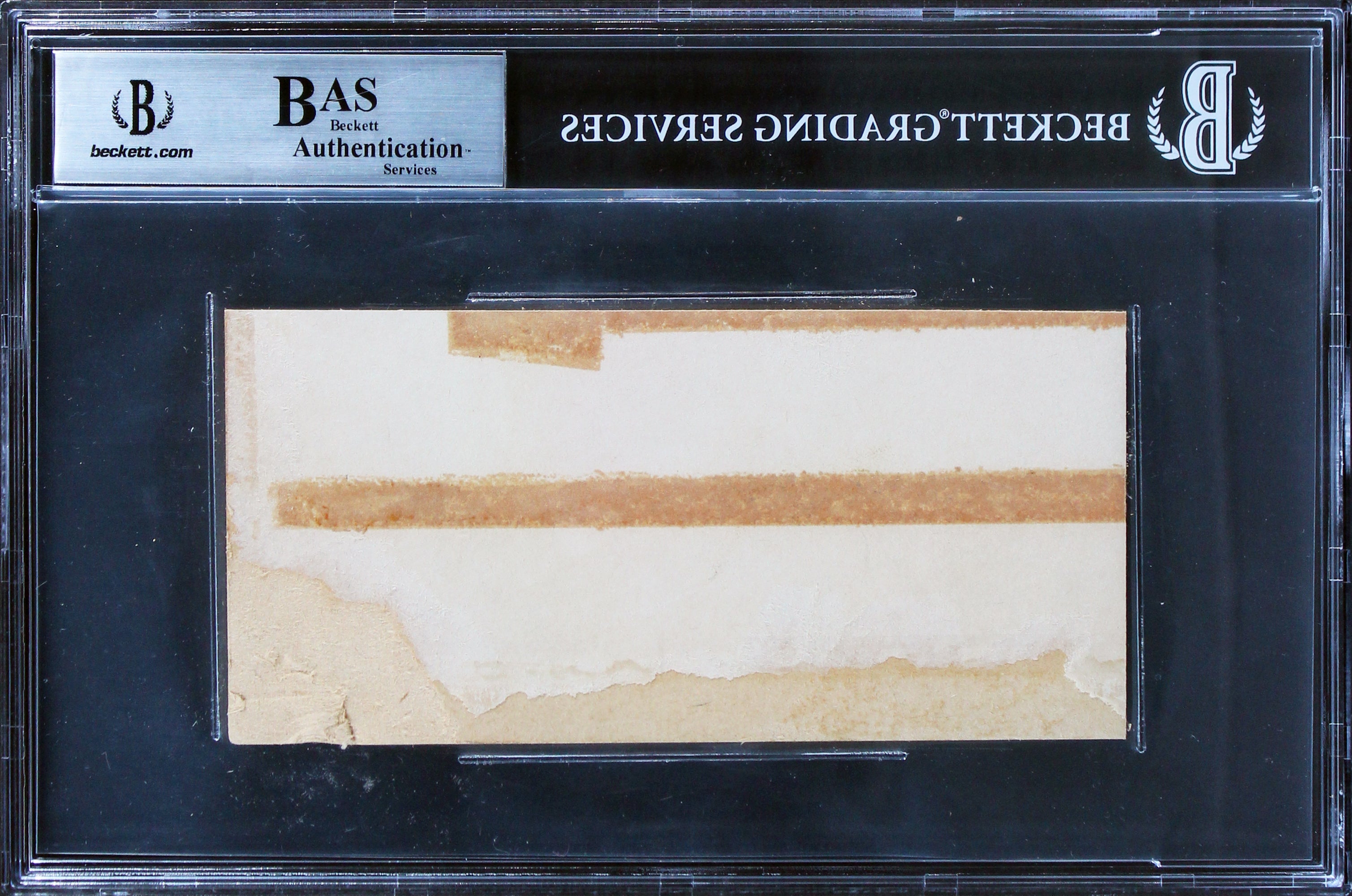 Walt Disney "Best Wishes" Authentic Signed 2.85x6 Cut Signature BAS Slabbed