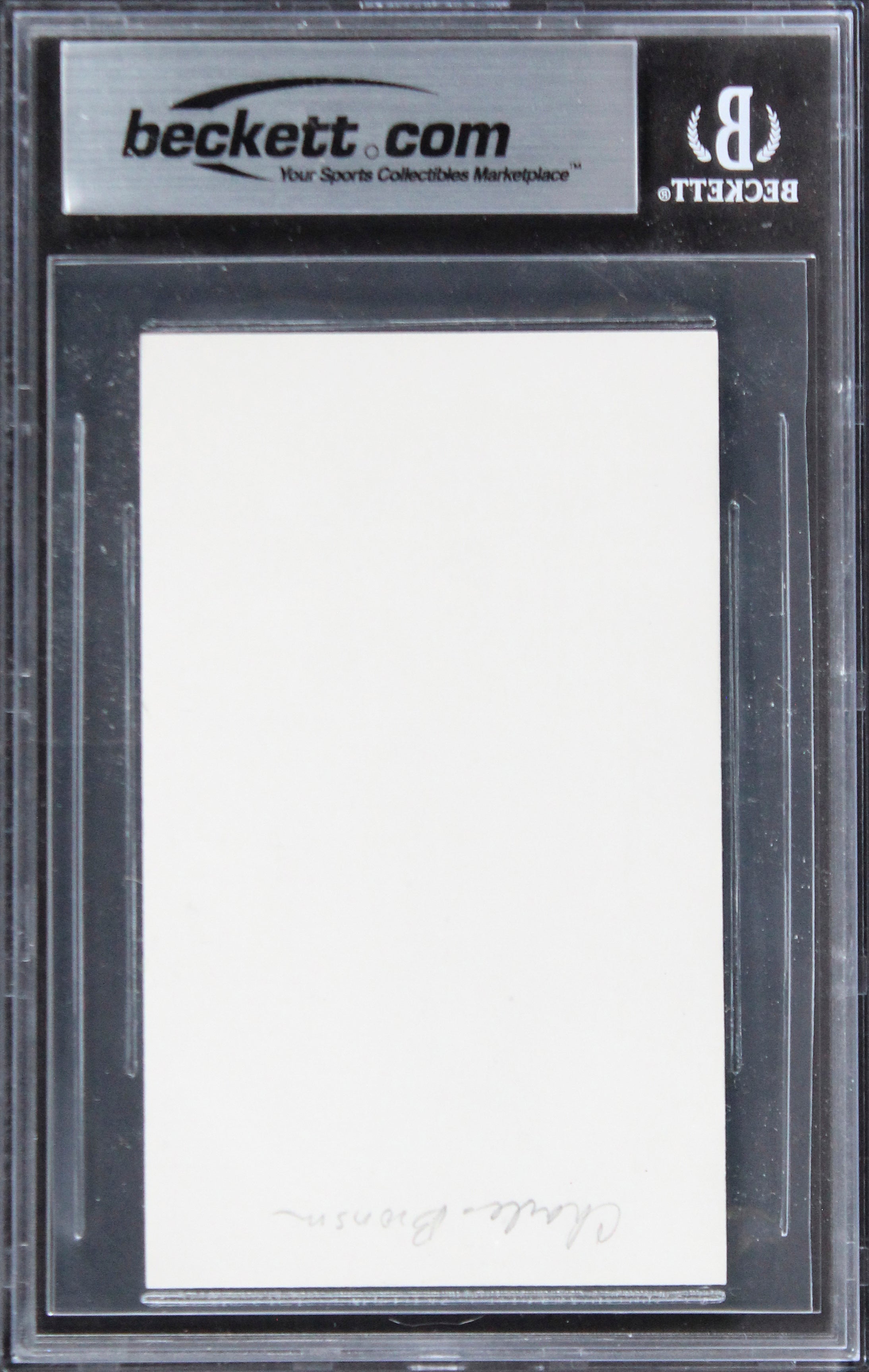 Charles Bronson The Great Escape Authentic Signed 3x5 Index Card BAS Slabbed 2