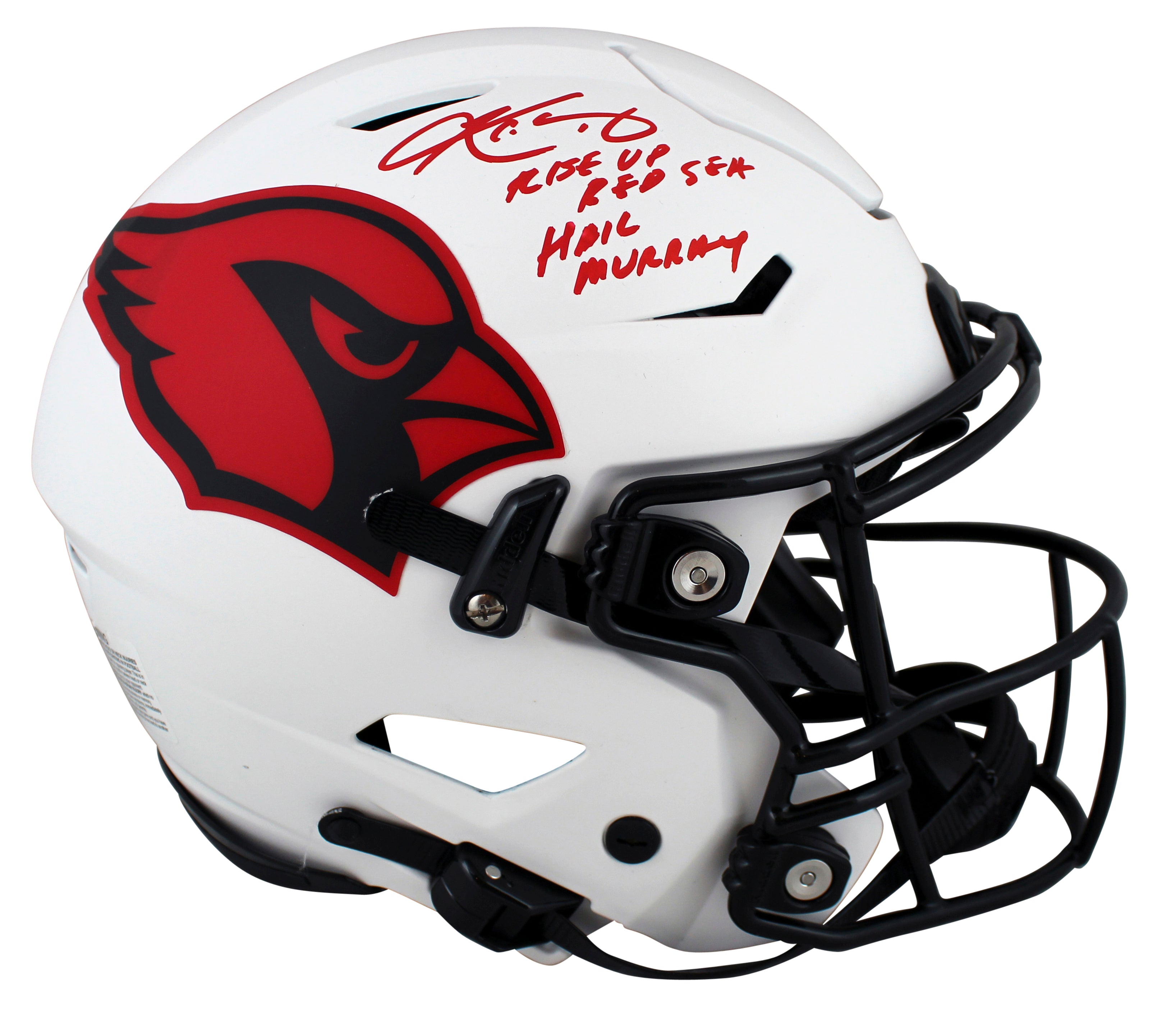 Cardinals Kyler Murray 2x Insc Signed Lunar Speed Flex Full Size Helmet BAS Wit