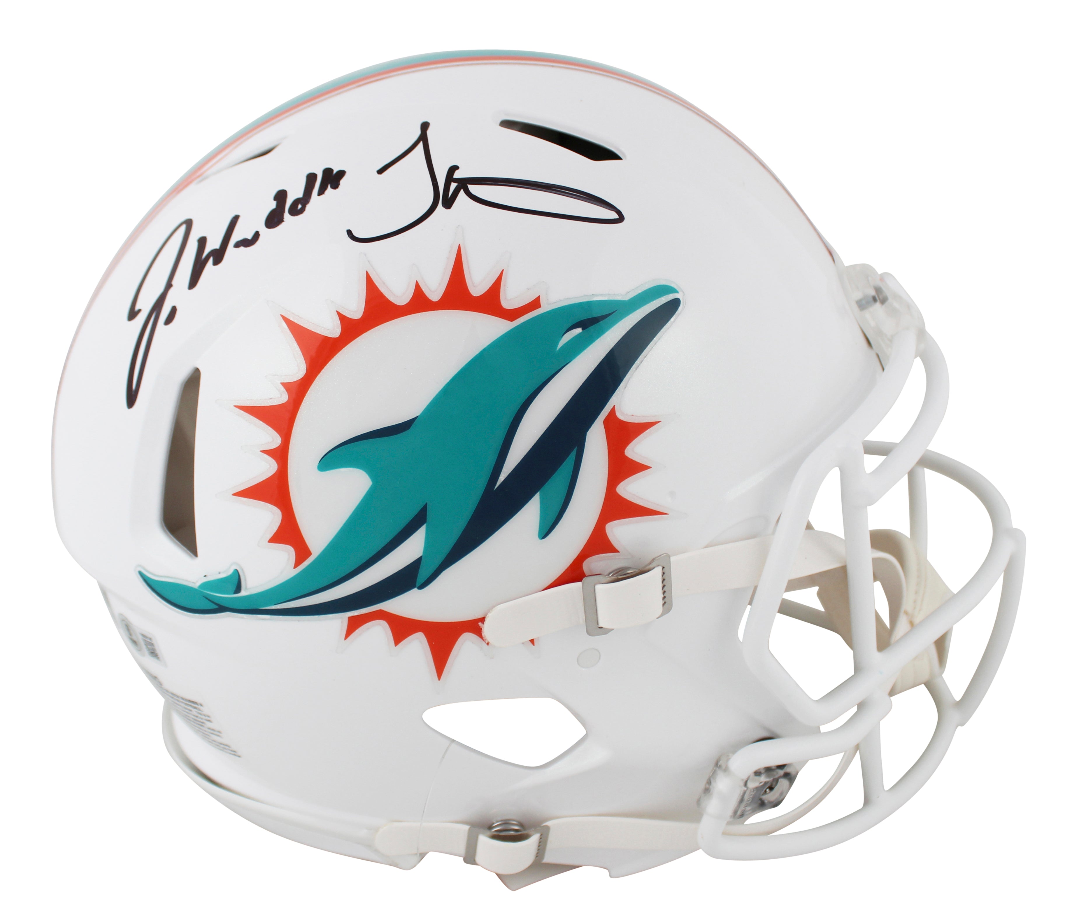 Dolphins Jaylen Waddle & Tyreek Hill Signed F/S Speed Proline Helmet W/ Case BAS