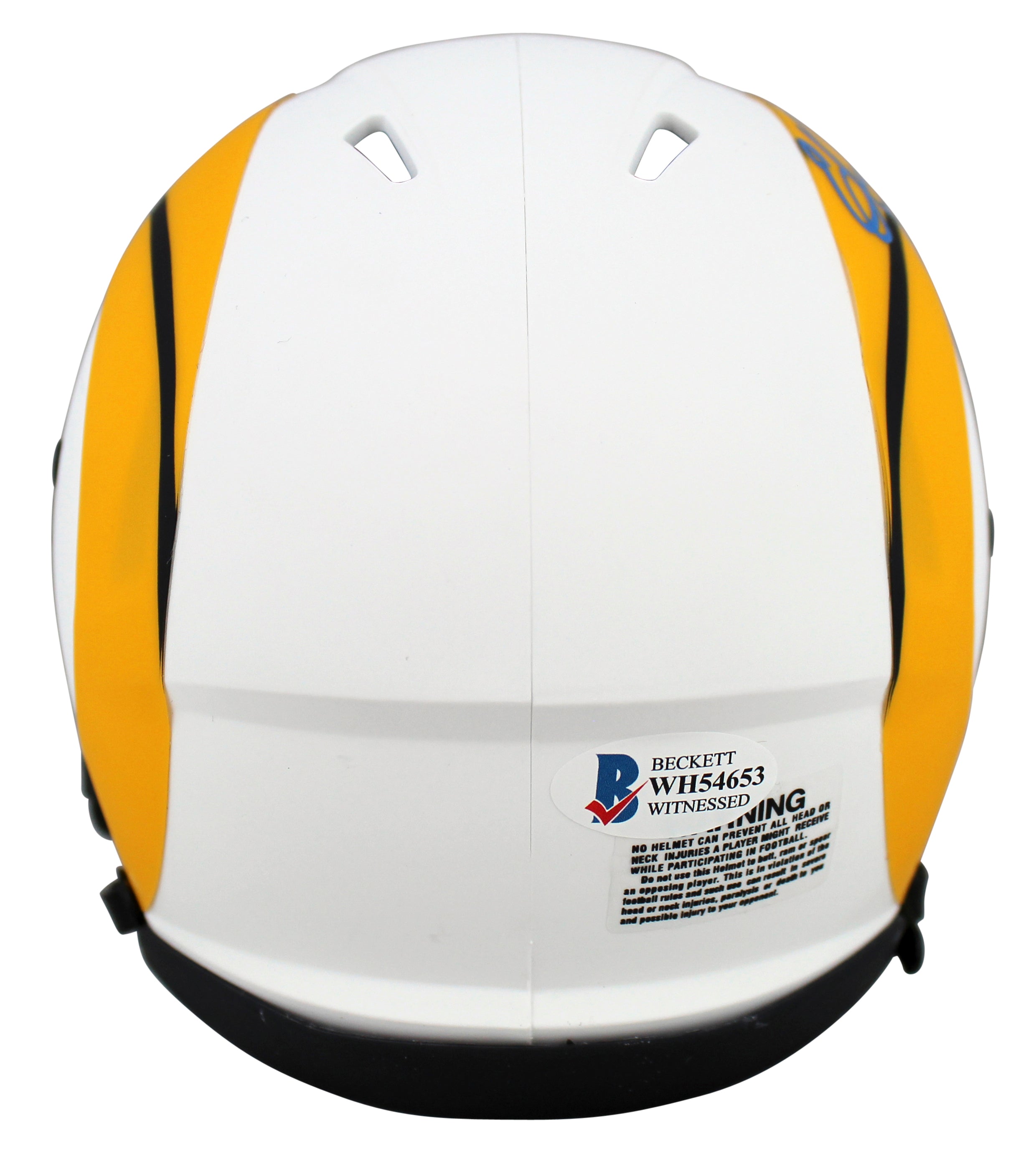 Rams Eric Dickerson HOF 99 Authentic Signed Lunar Speed Mini Helmet BAS Witness